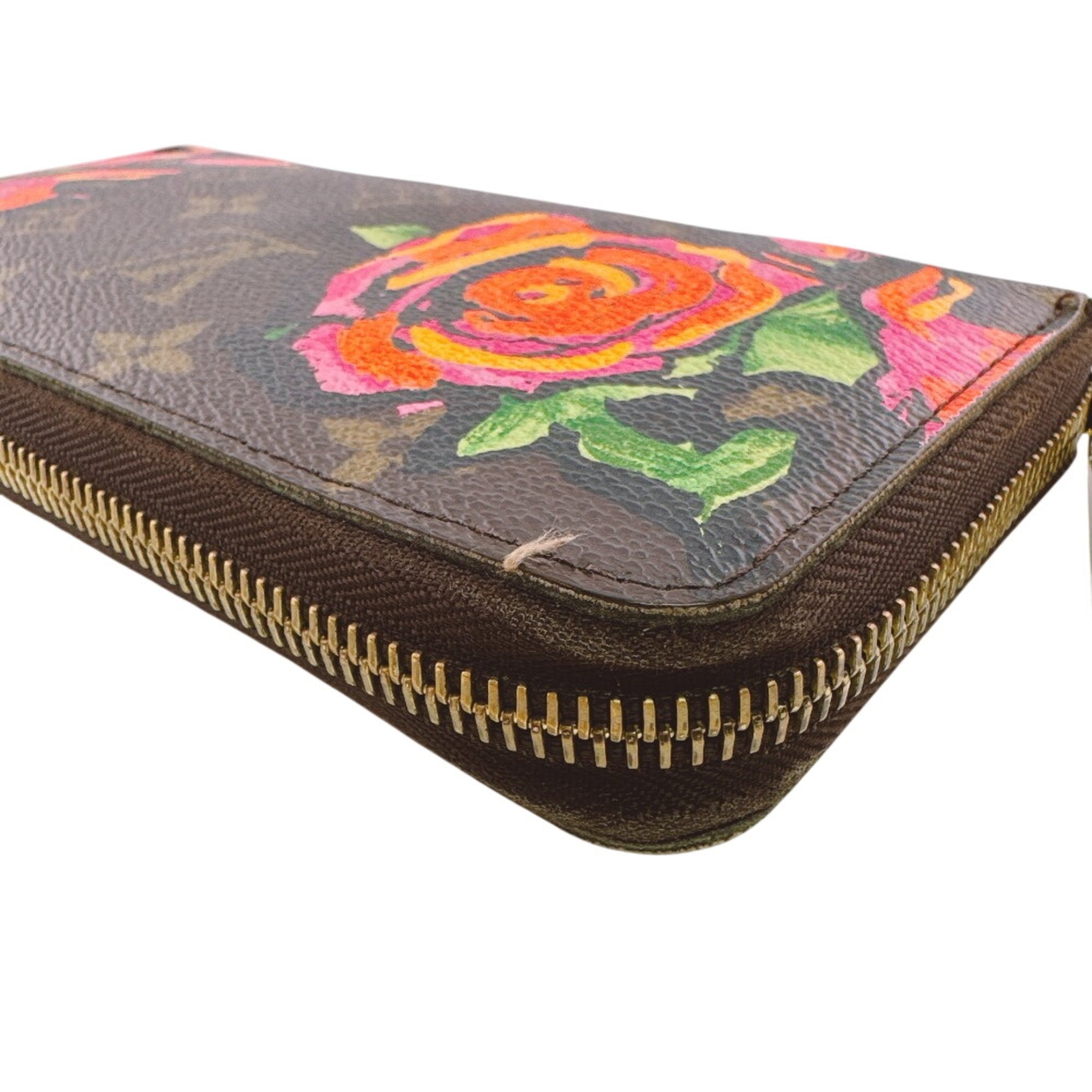 Louis Vuitton Brown Leather Long Wallet (Bi-Fold) (Pre-Owned)