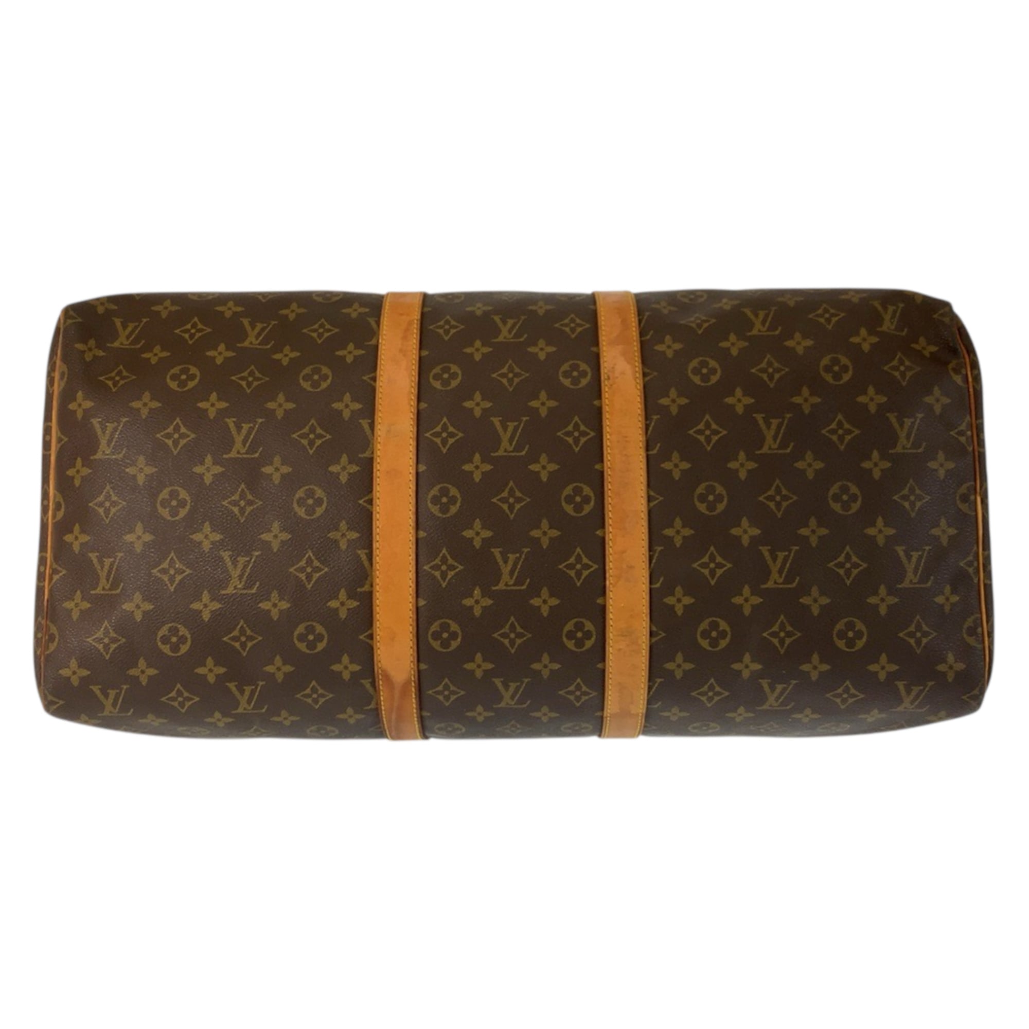 Louis Vuitton Monogram Brown Pvc Leather Boston Bag Handbag (Pre-Owned)