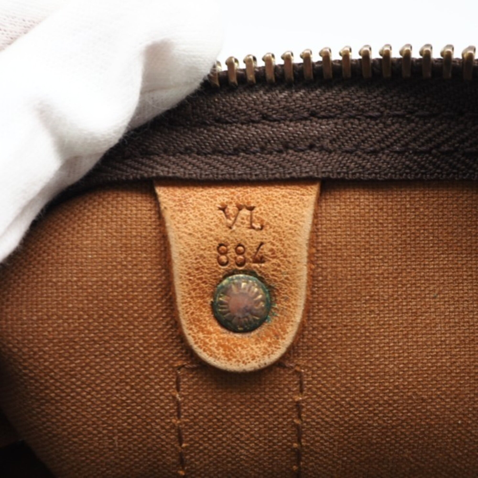Louis Vuitton Monogram Brown Coated Canvas Leather Boston Bag (Pre-Owned)