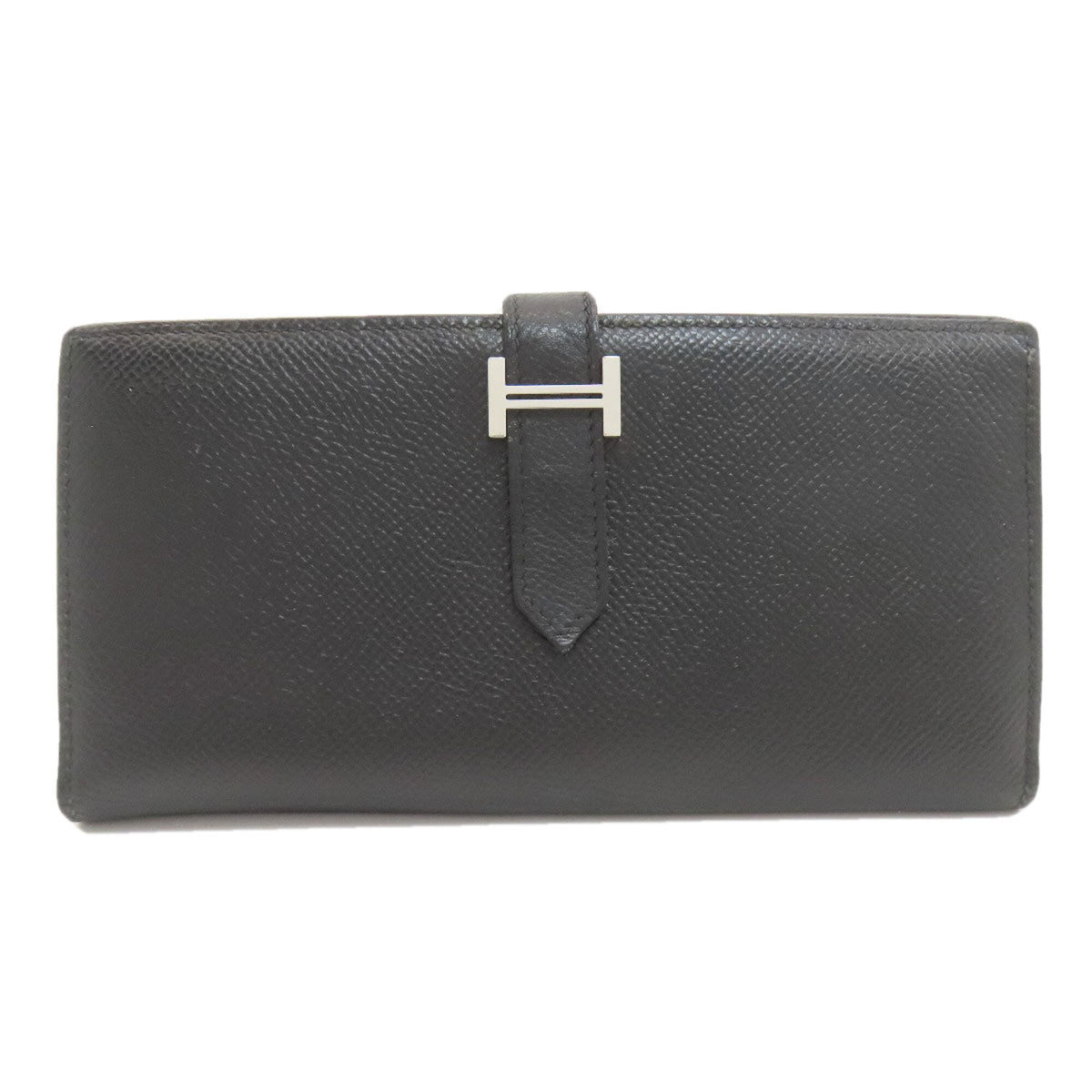 Hermes Black Epsom Leather Coin Purse/Coin Case (Pre-Owned)