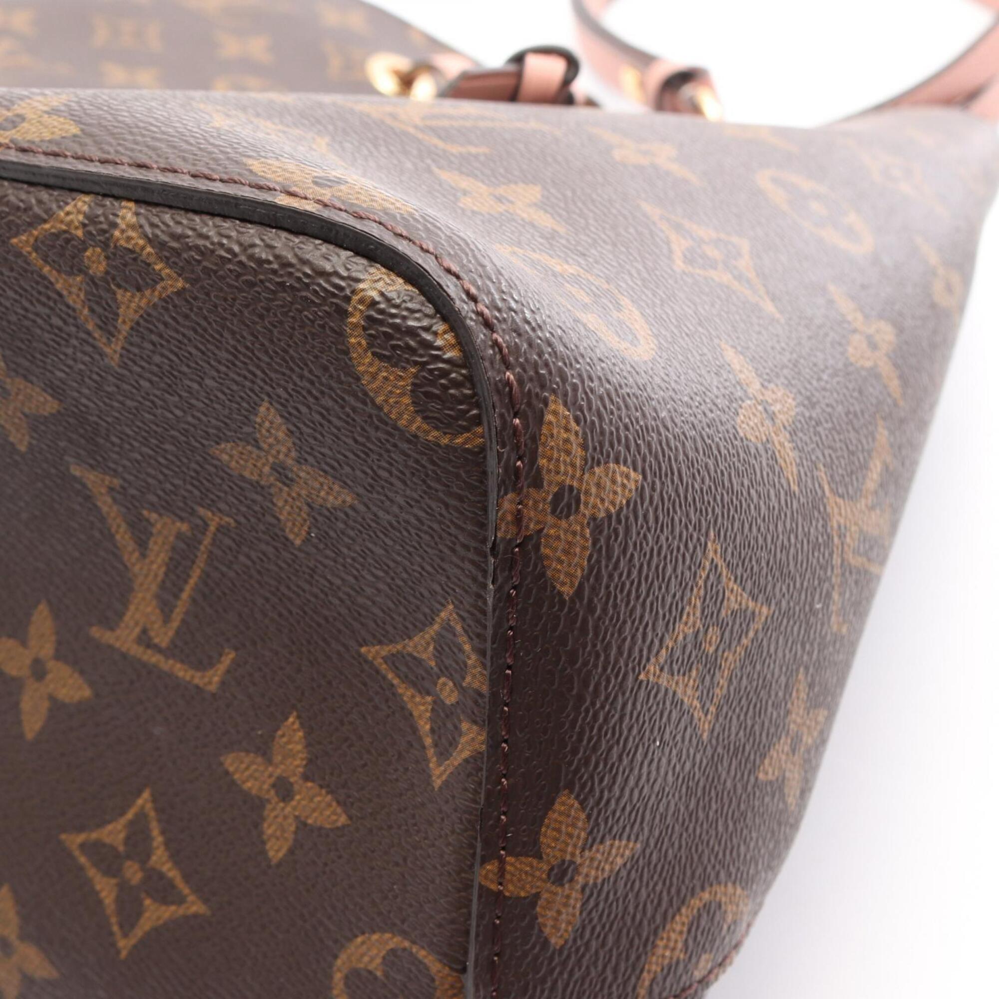 Louis Vuitton Brown Monogram Pink Rose Poudre Coated Canvas Leather Handbag Shoulder Bag (Pre-Owned)
