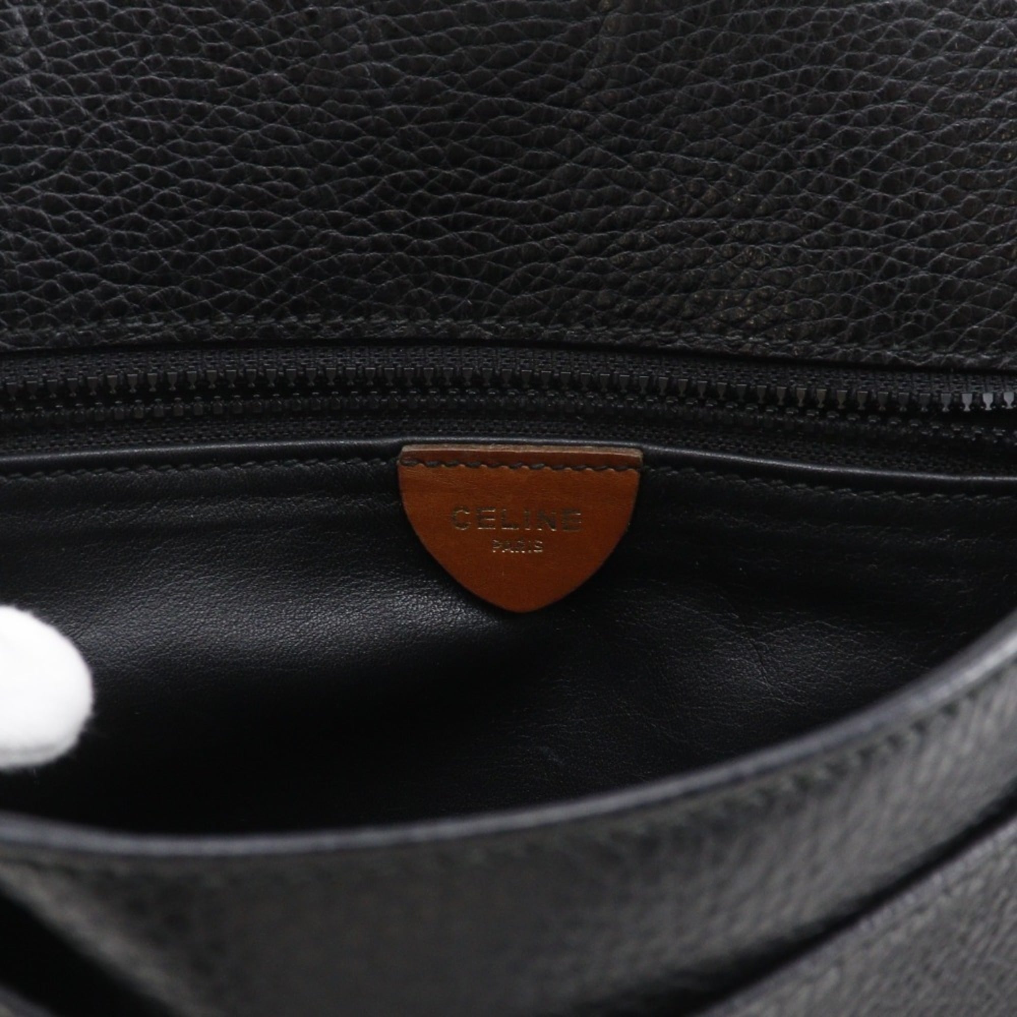 Celine Black Leather Shoulder Bag (Pre-Owned)