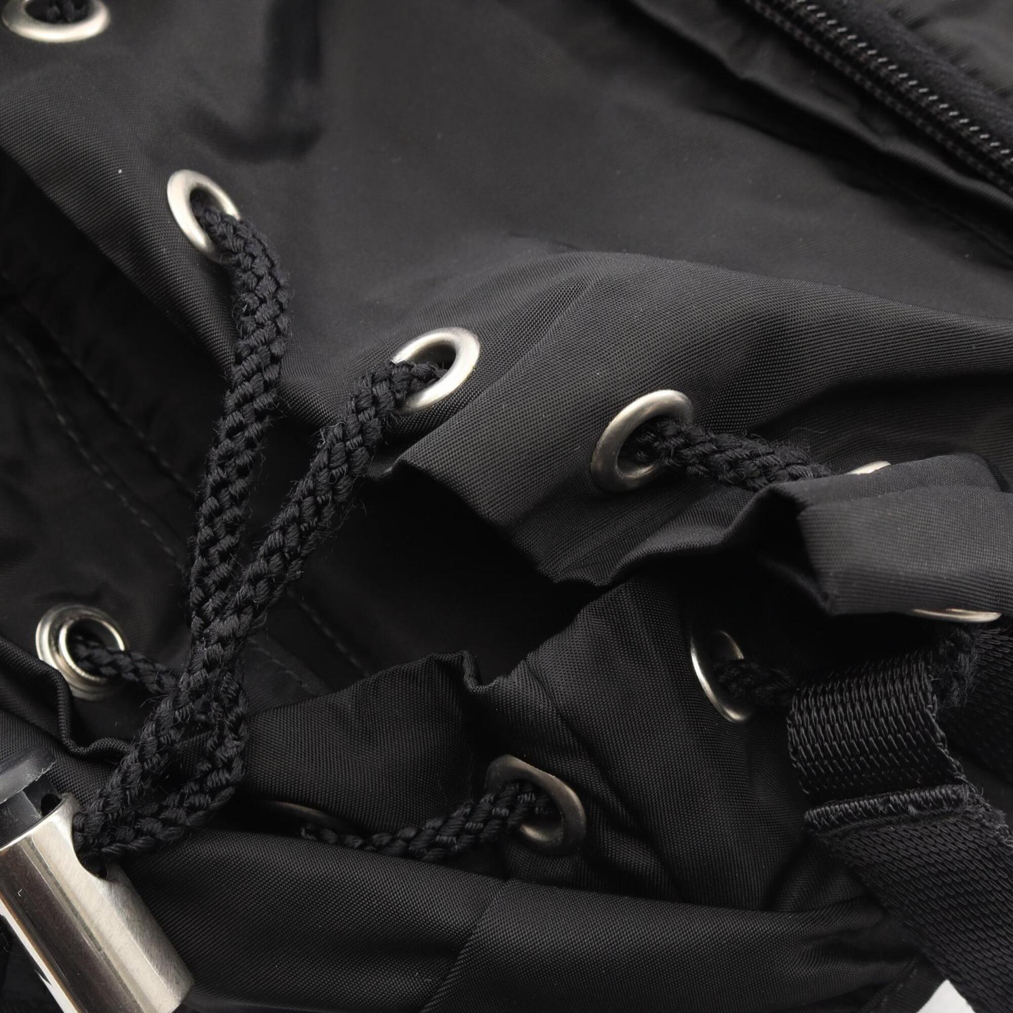 Prada Black Nylon Backpack (Pre-Owned)