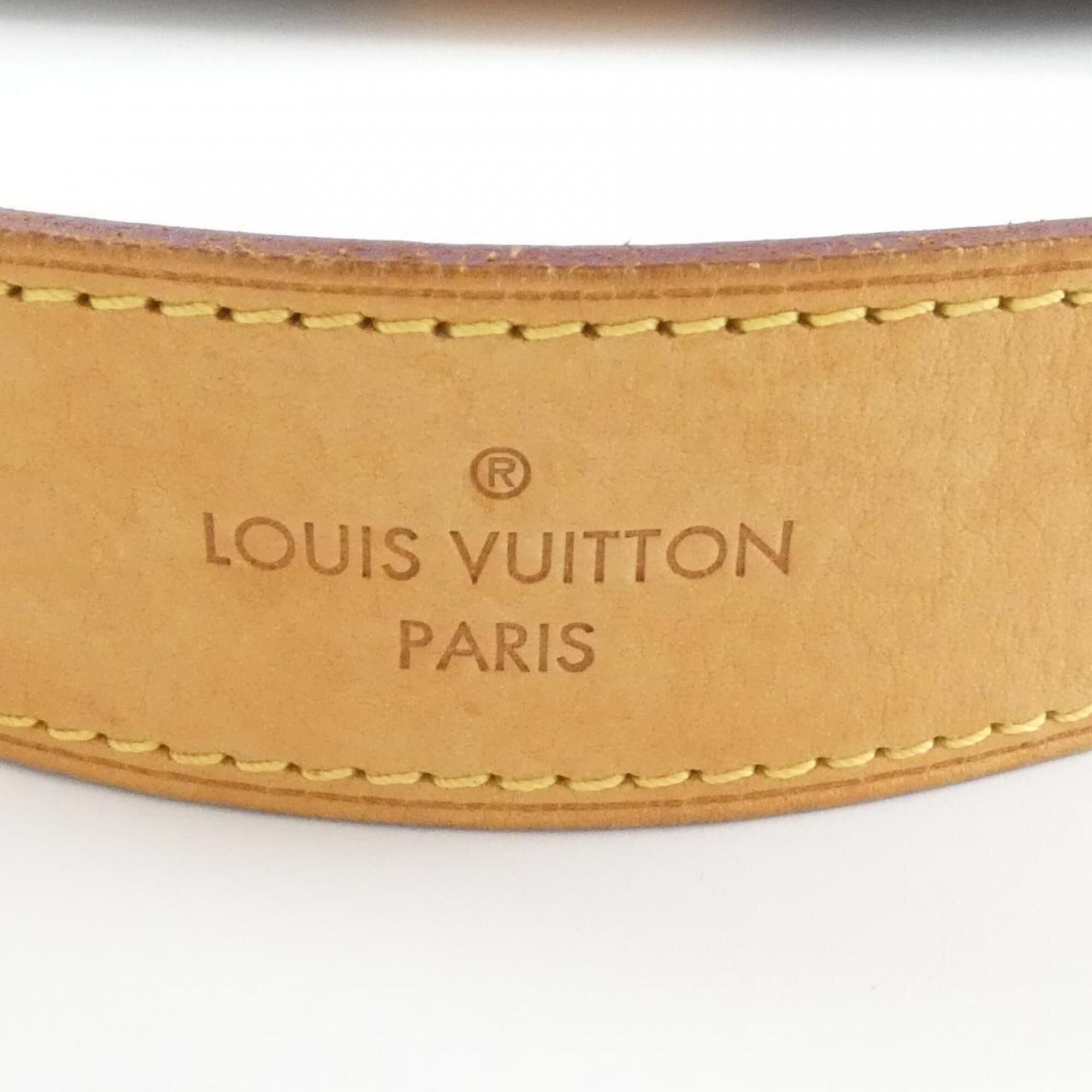 Louis Vuitton Monogram Beige Marron Coated Canvas Shoulder Bag (Pre-Owned)
