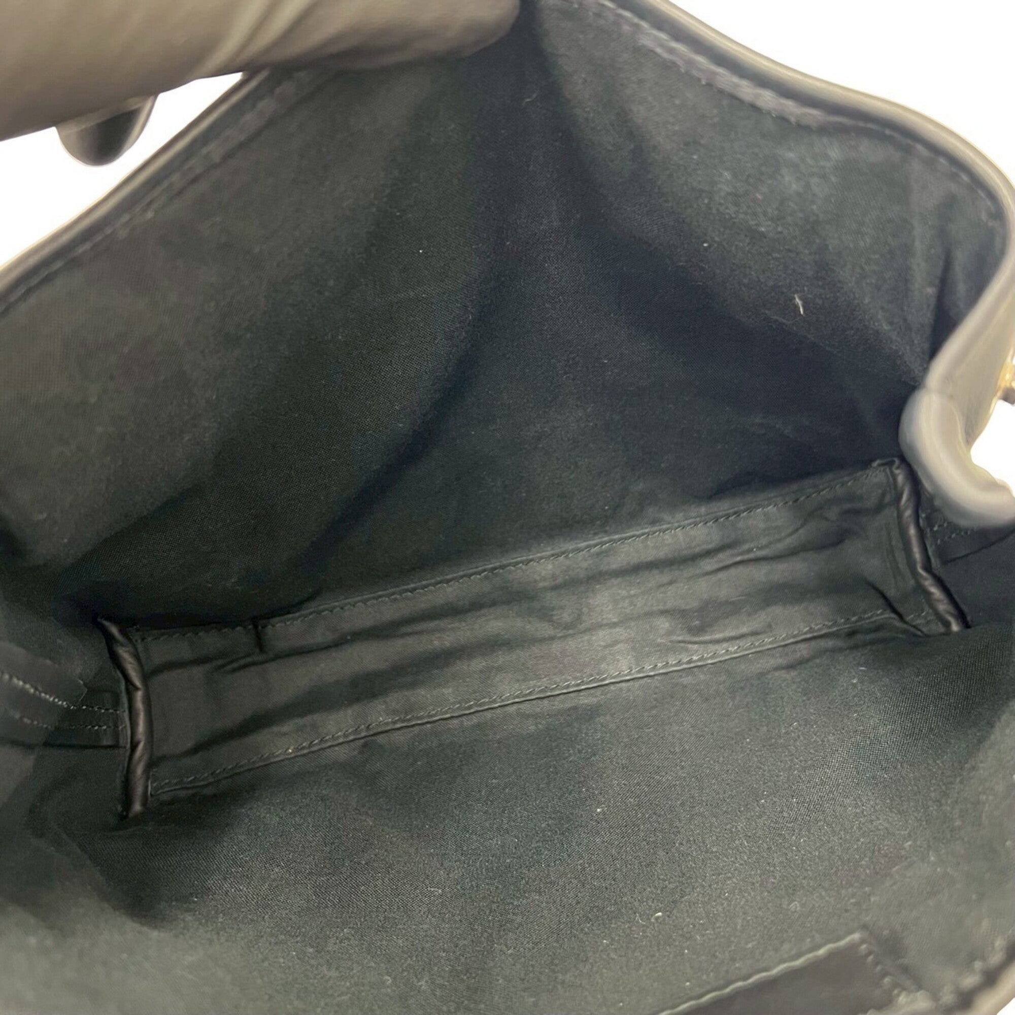 Balenciaga Black Leather Handbag Pouch Shoulder Bag (Pre-Owned)