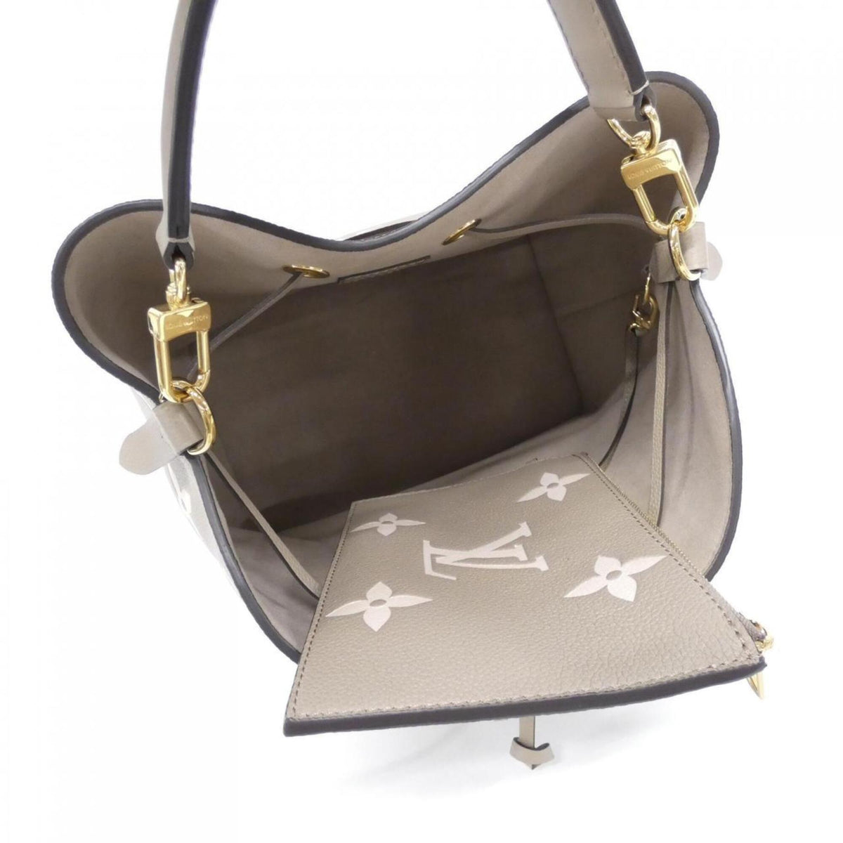 Louis Vuitton Beige Tourterelle Leather Shoulder Bag (Pre-Owned)