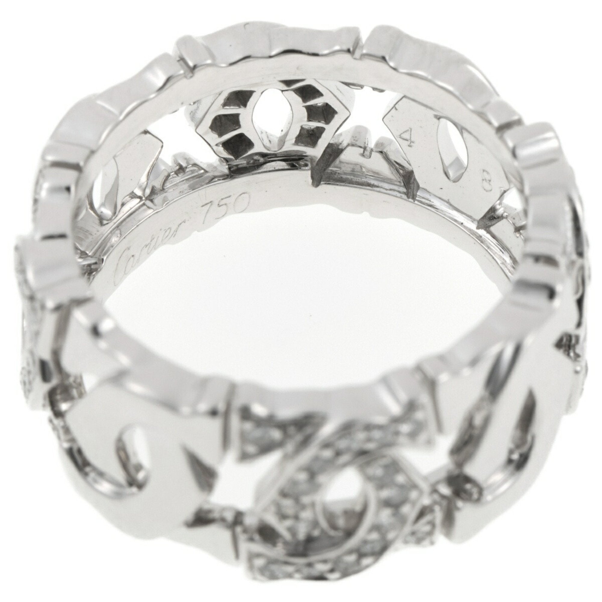 Cartier White Gold White Gold (18K) Band Ring (Pre-Owned)