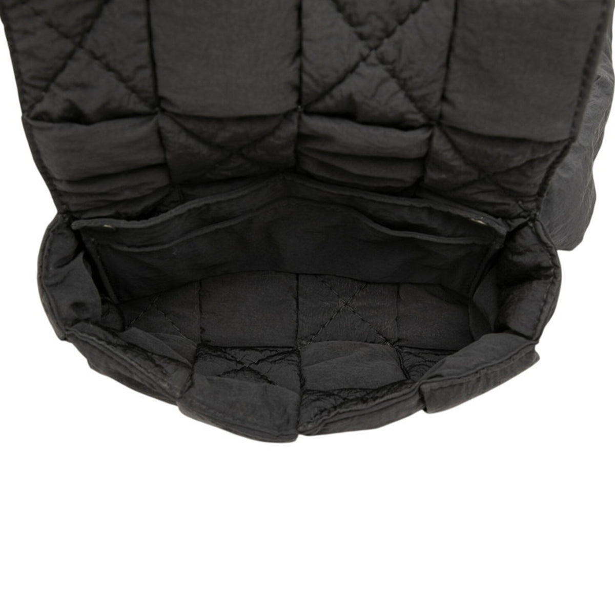 Bottega Veneta Black Nylon Shoulder Bag (Pre-Owned)