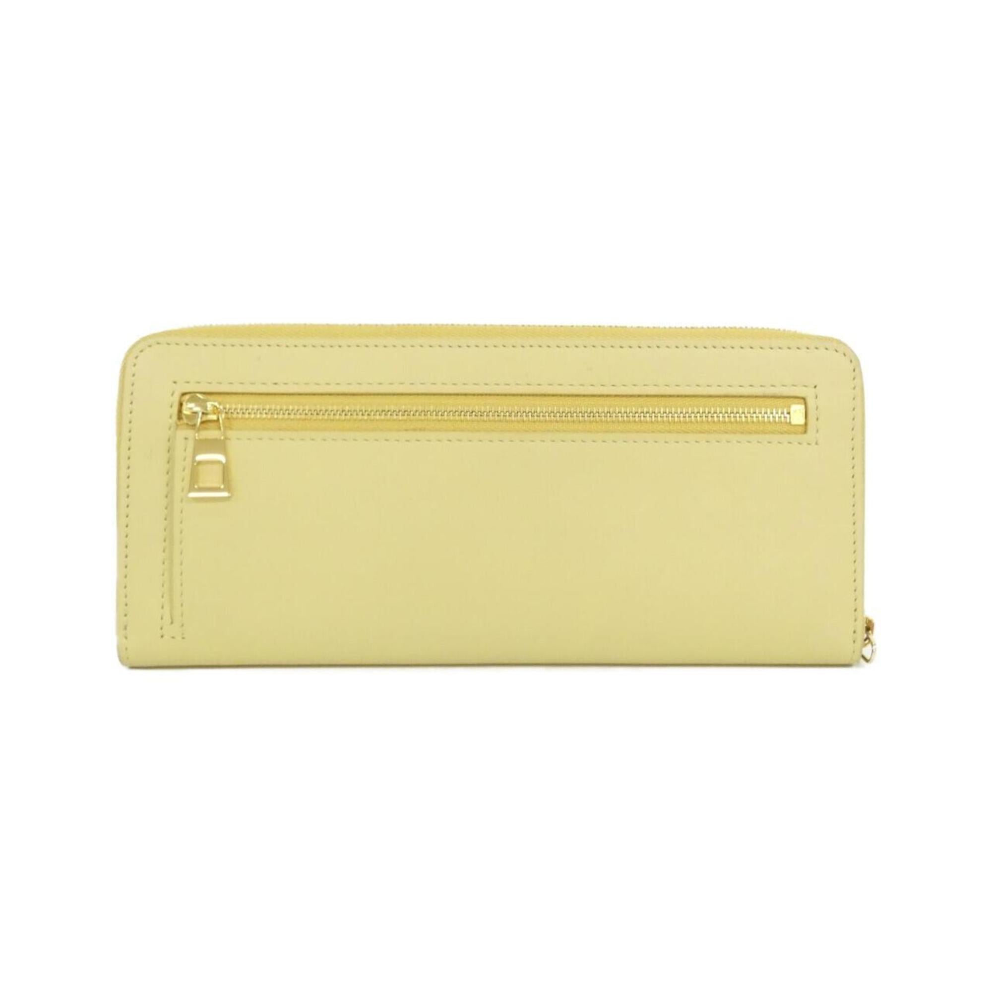 Loewe Yellow Leather Long Wallet (Bi-Fold) (Pre-Owned)
