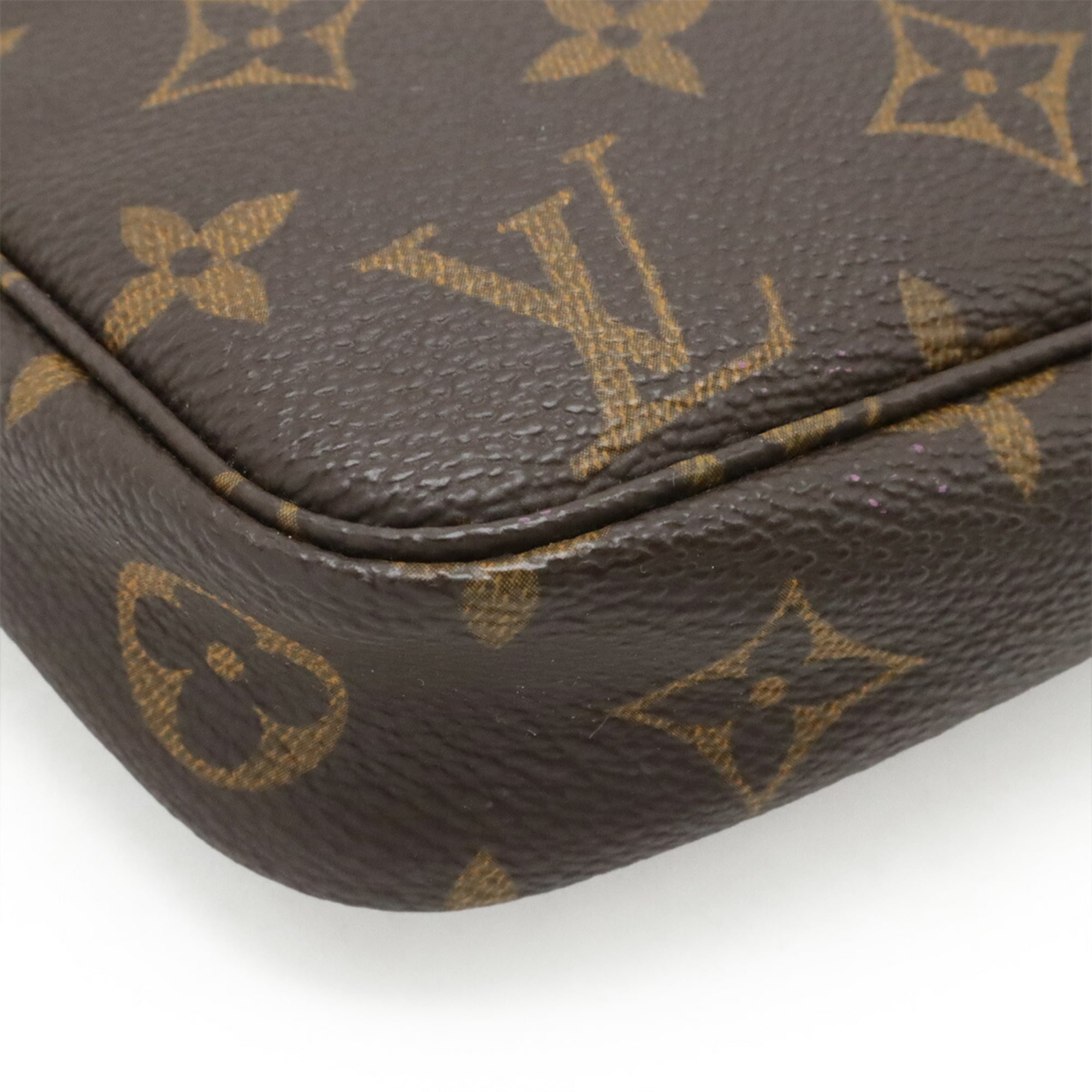 Louis Vuitton Brown Monogram Canvas Handbag Pochette Pouch (Pre-Owned)