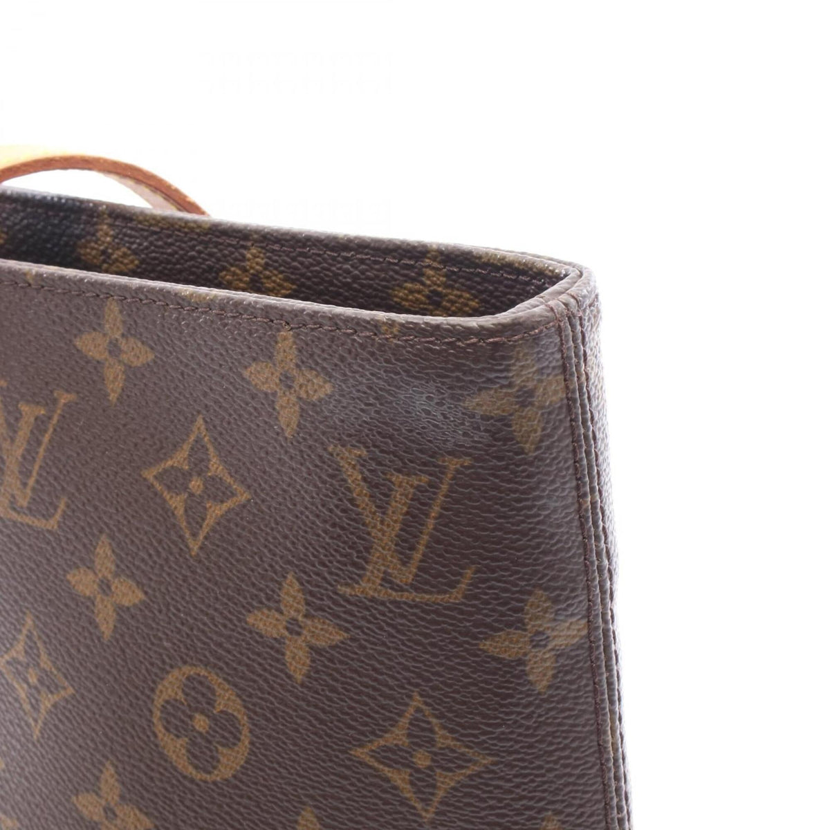 Louis Vuitton Brown Pvc Leather Handbag Tote Bag (Pre-Owned)