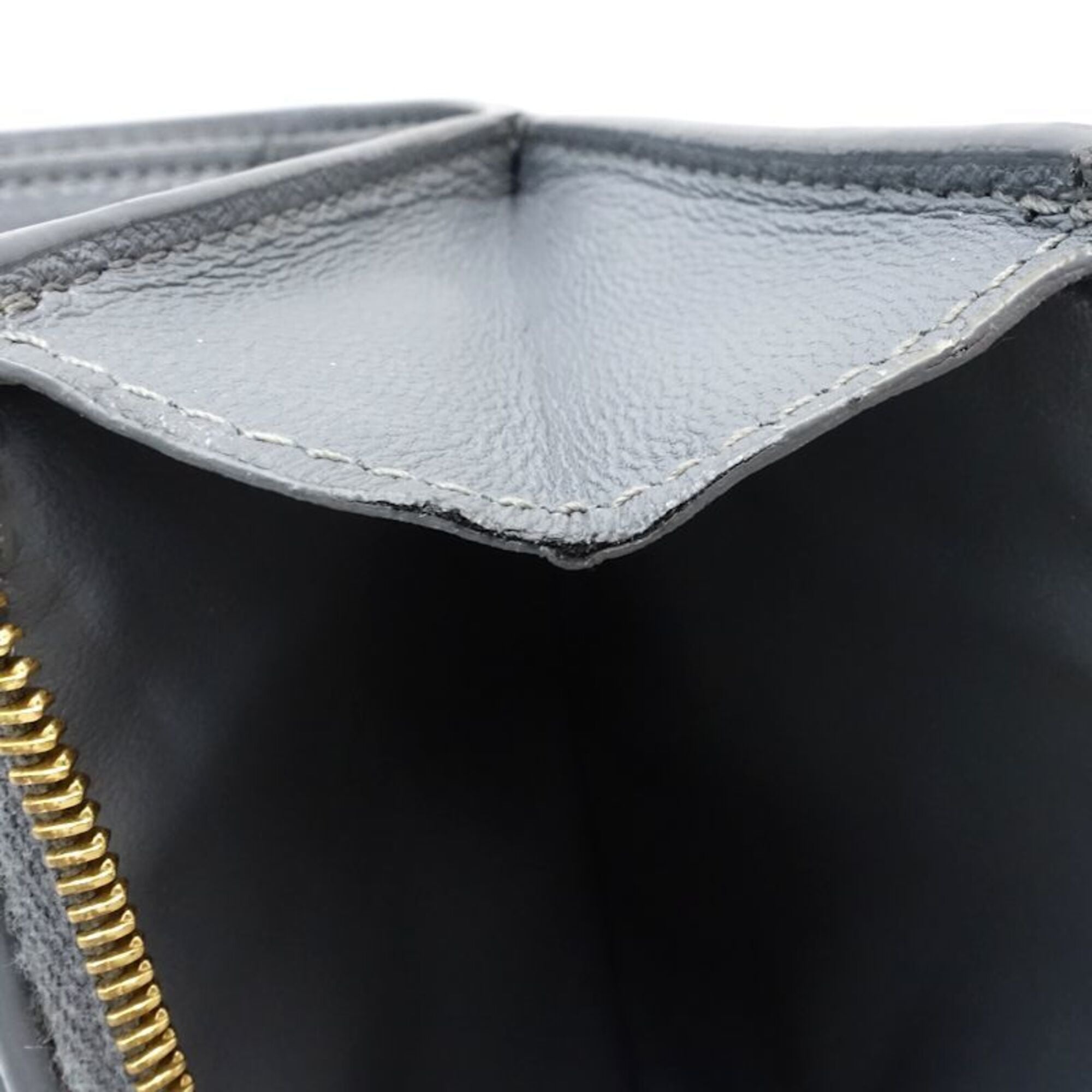 Bottega Veneta Gray Leather Wallet (Bi-Fold) (Pre-Owned)