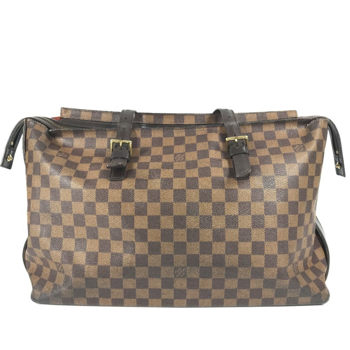 Louis Vuitton Brown Damier Canvas Shoulder Bag Tote Bag (Pre-Owned)