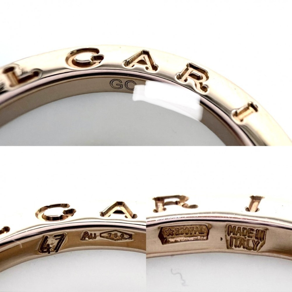 Bvlgari Pink Gold (18K) Ceramic Band Ring (Pre-Owned)