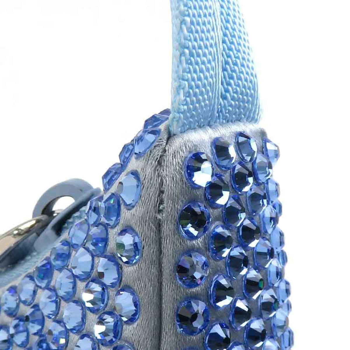 Prada Blue Silk Viscose Handbag (Pre-Owned)