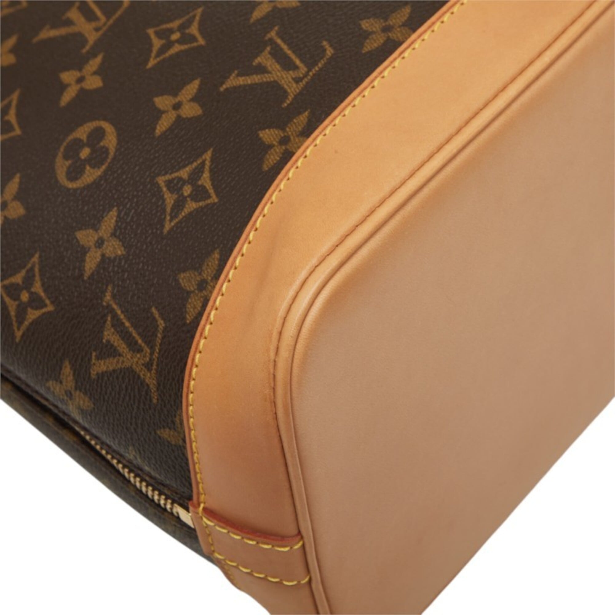 Louis Vuitton Brown Pvc Leather Handbag (Pre-Owned)