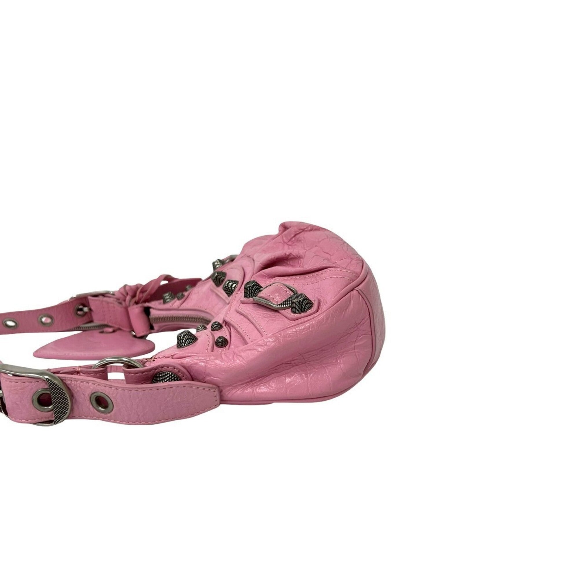 Balenciaga Pink Leather Pochette Shoulder Bag (Pre-Owned)