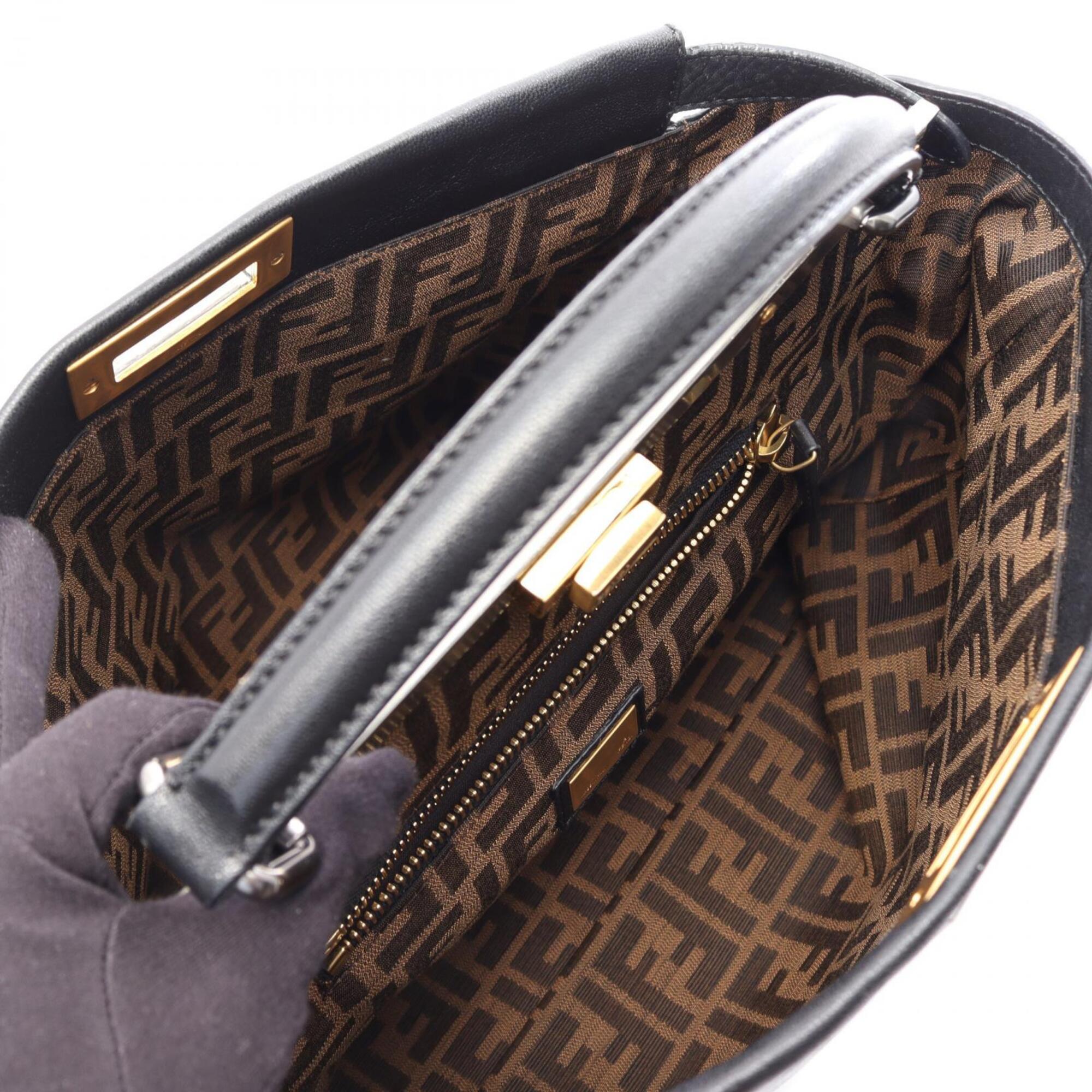 Fendi Black Leather Handbag (Pre-Owned)