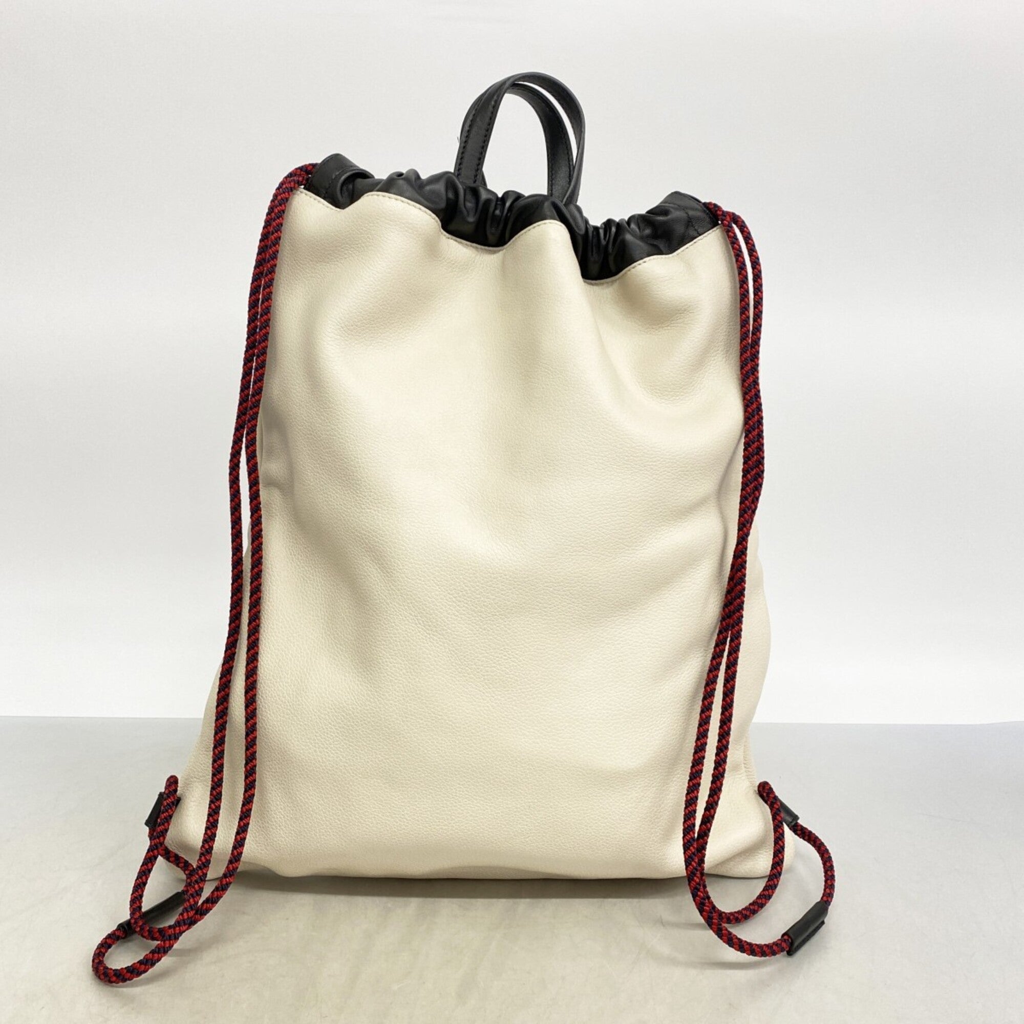 Gucci Ivory Leather Backpack (Pre-Owned)