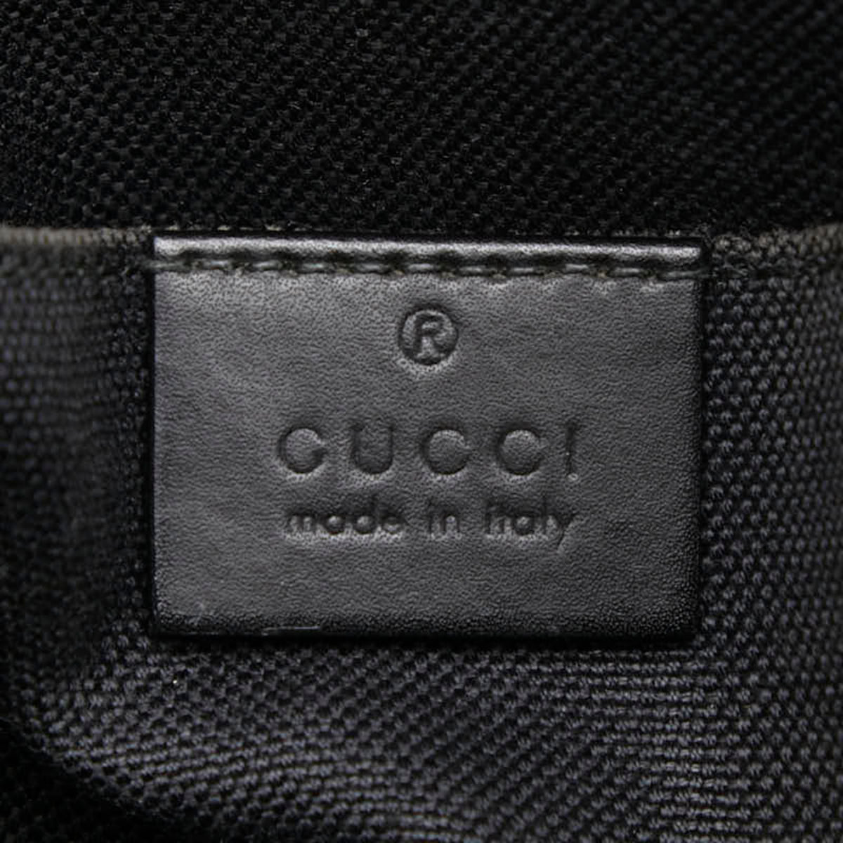 Gucci Sherry Line Black Pvc Leather Shoulder Bag (Pre-Owned)
