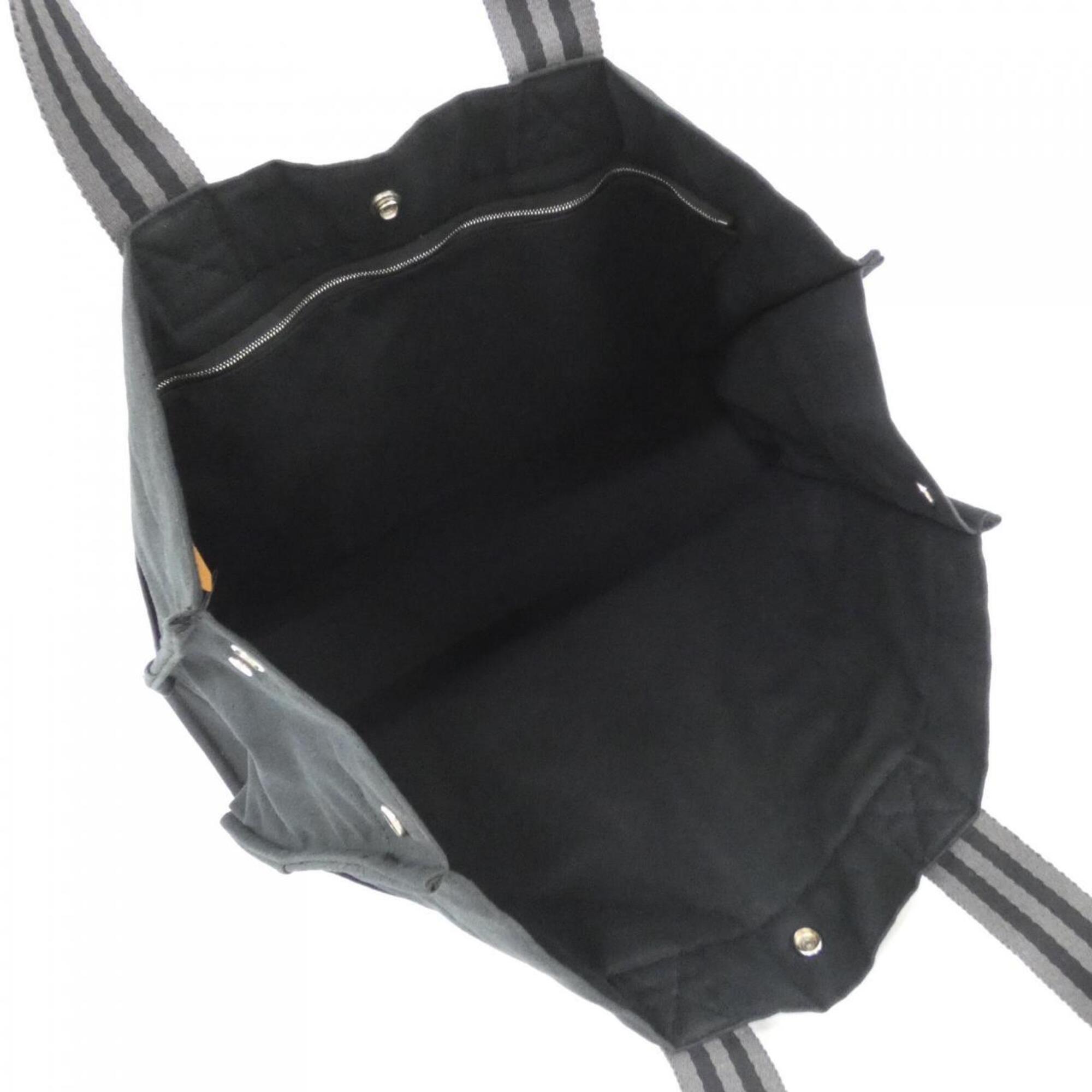 Hermes Black Canvas Handbag (Pre-Owned)