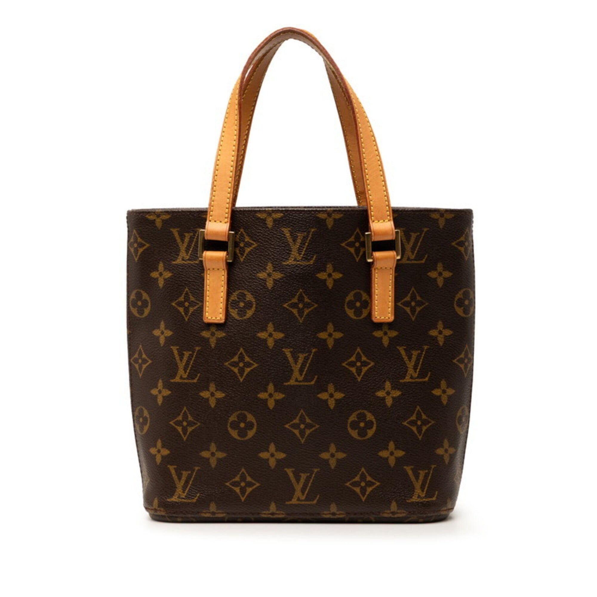 Louis Vuitton Brown Pvc Leather Handbag Tote Bag (Pre-Owned)