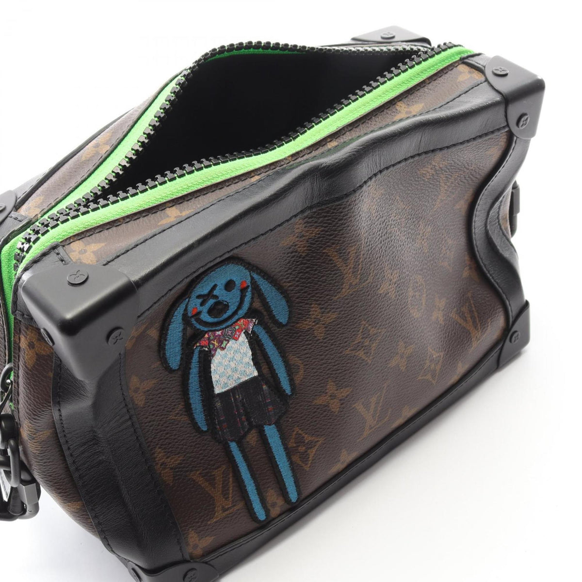 Louis Vuitton Black Brown Monogram Macassar Multi-Color Coated Canvas Leather Shoulder Bag (Pre-Owned)