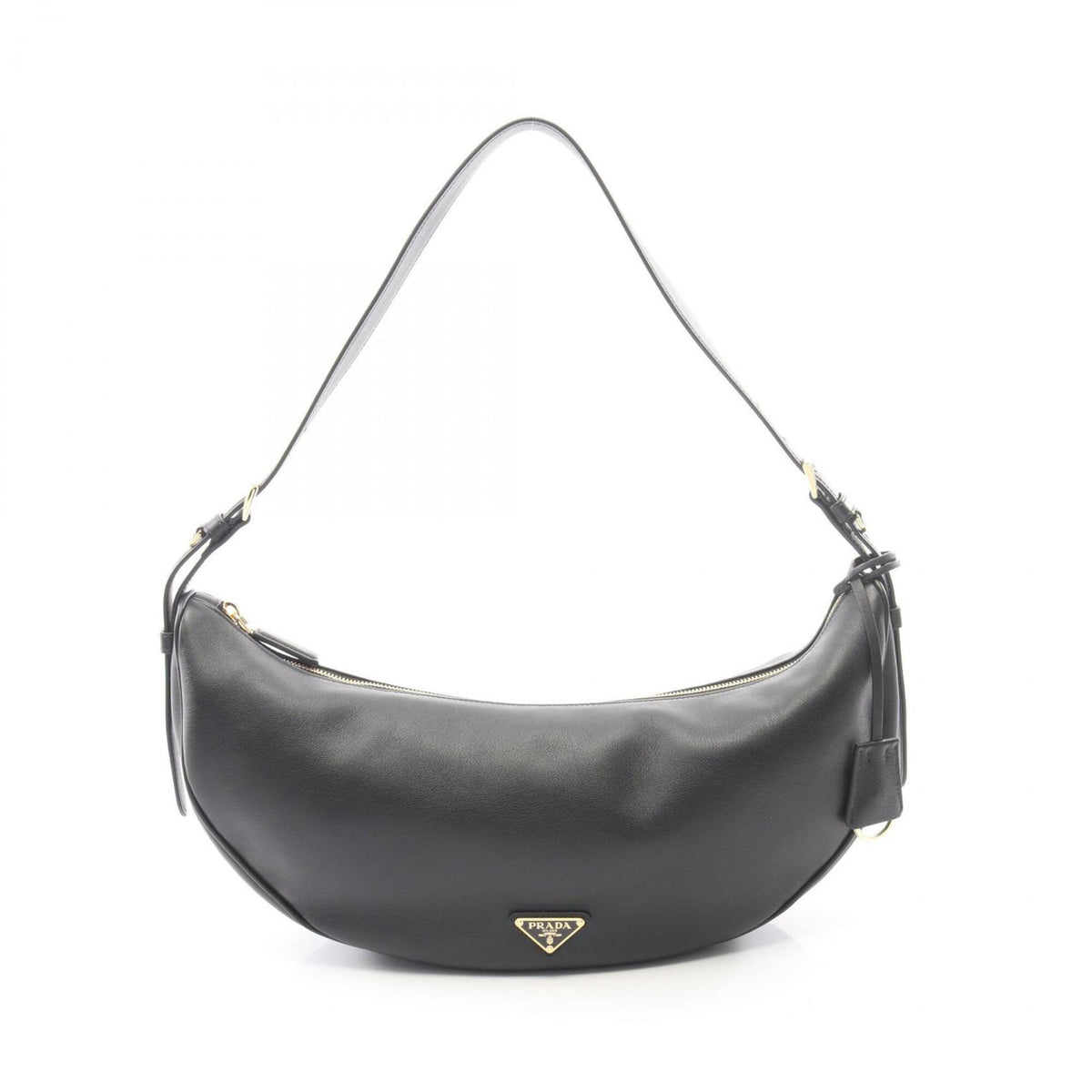 Prada Black Leather Handbag Shoulder Bag (Pre-Owned)