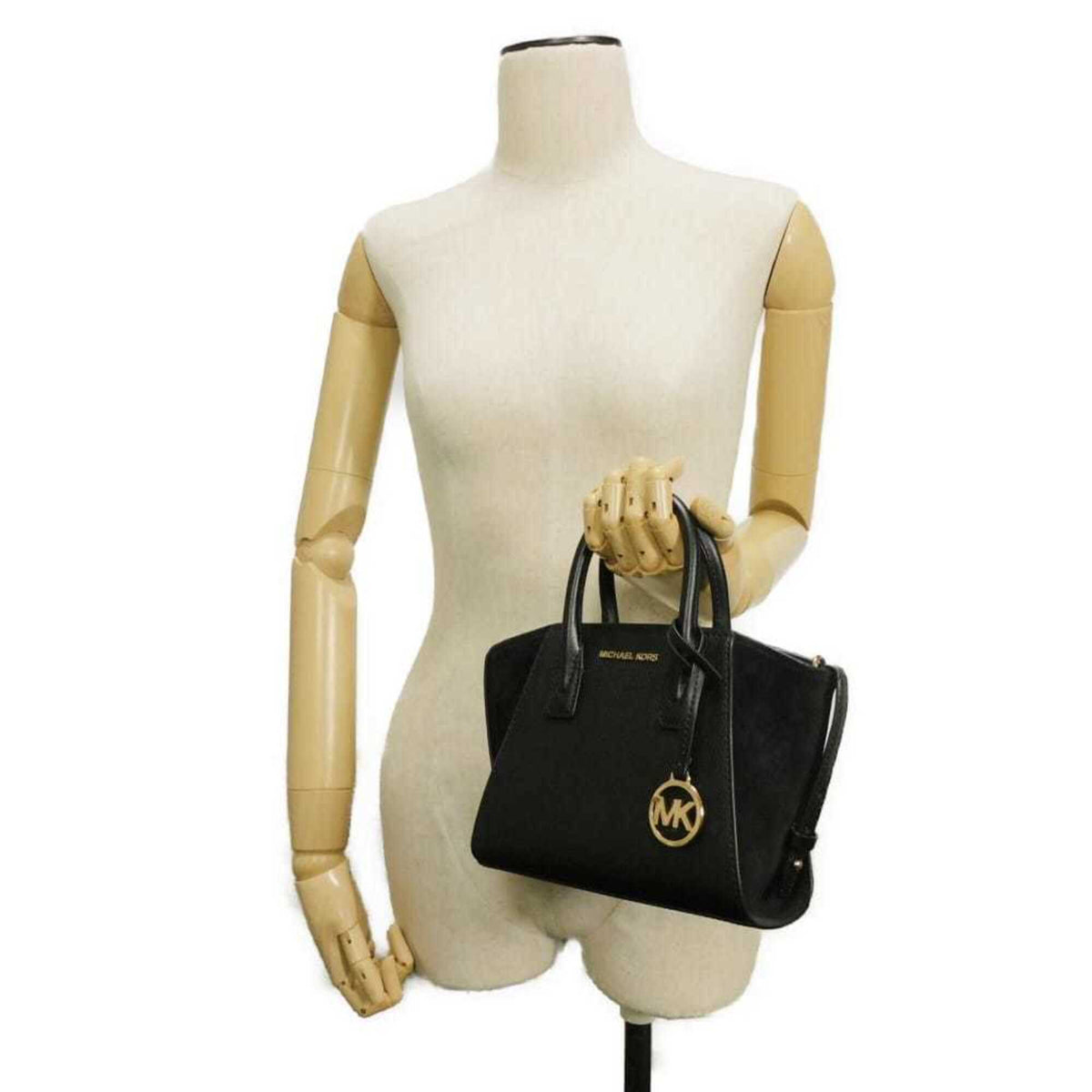 Michael Kors Black Suede Handbag (Pre-Owned)