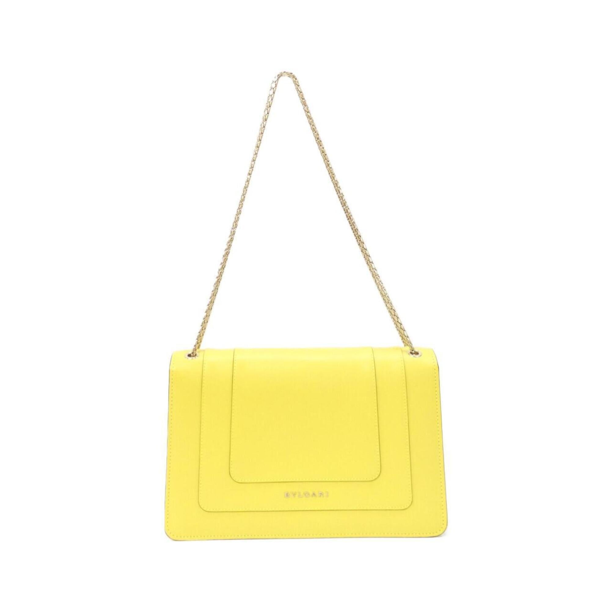 Bvlgari Yellow Leather Shoulder Bag (Pre-Owned)
