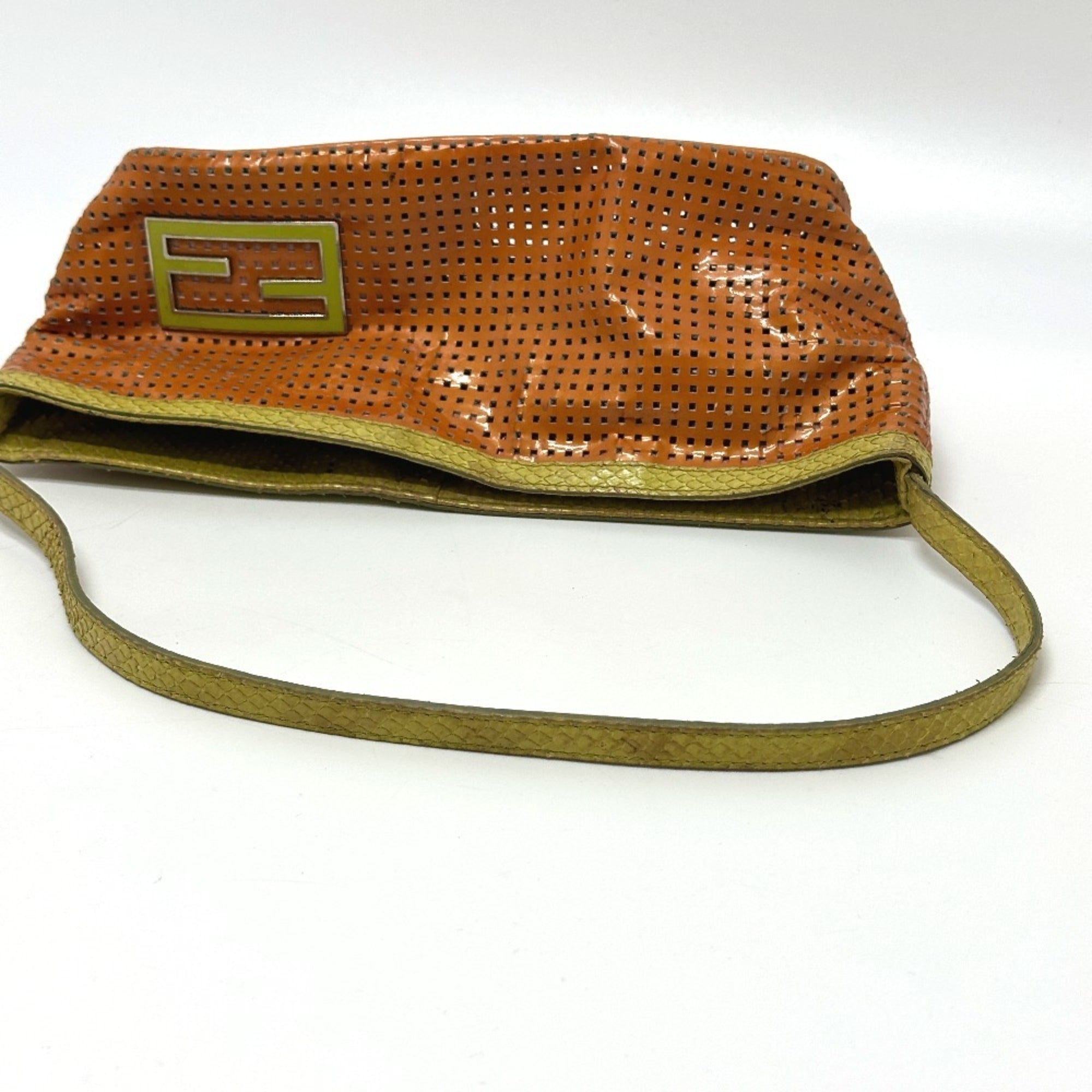 Fendi Green Orange Shoulder Bag (Pre-Owned)