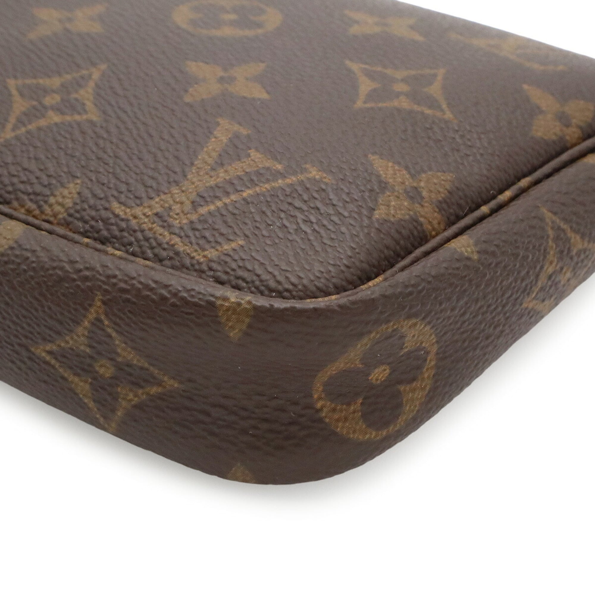 Louis Vuitton Brown Monogram Canvas Handbag Pochette Pouch (Pre-Owned)
