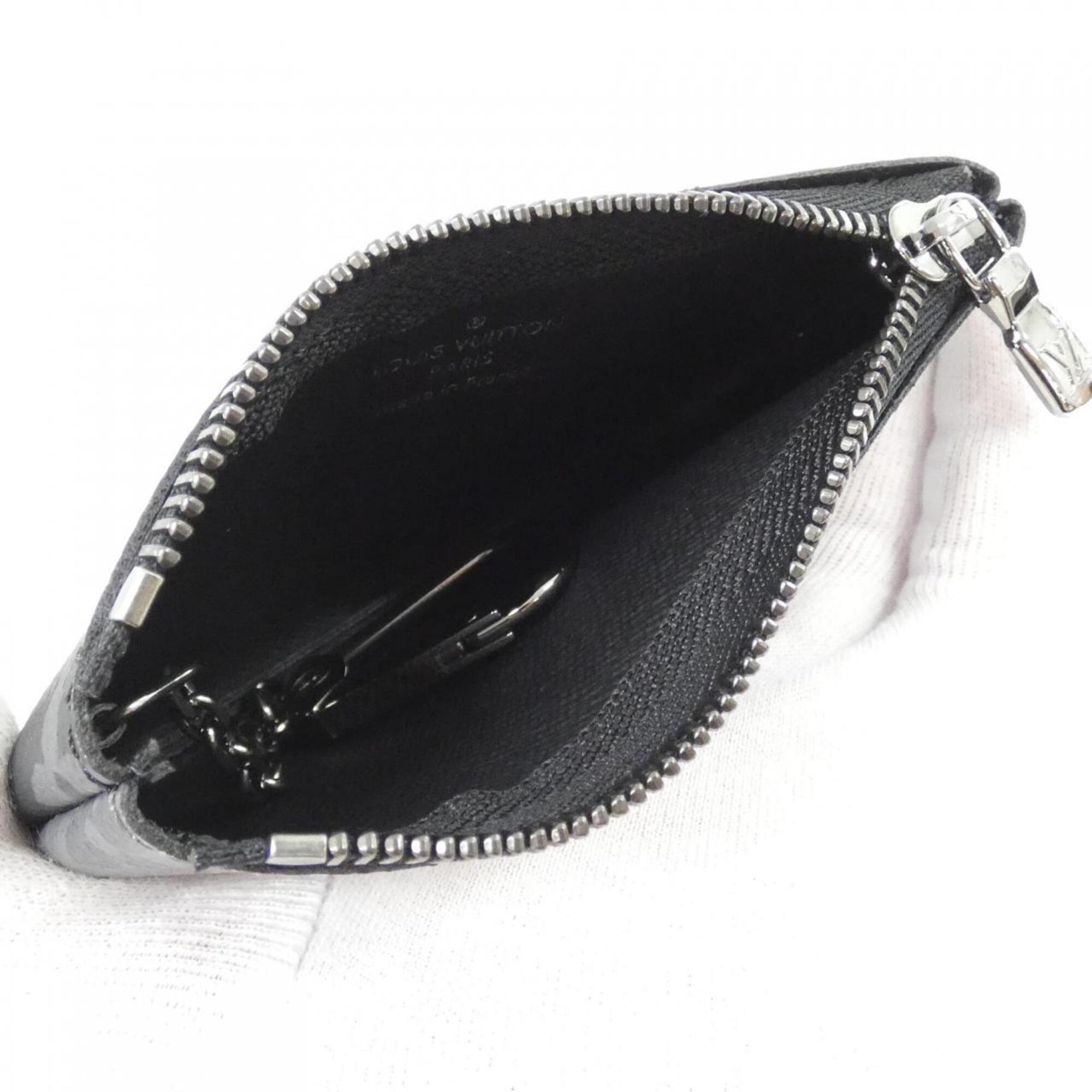 Louis Vuitton Black Gris Coated Canvas Coin Purse/Coin Case (Pre-Owned)