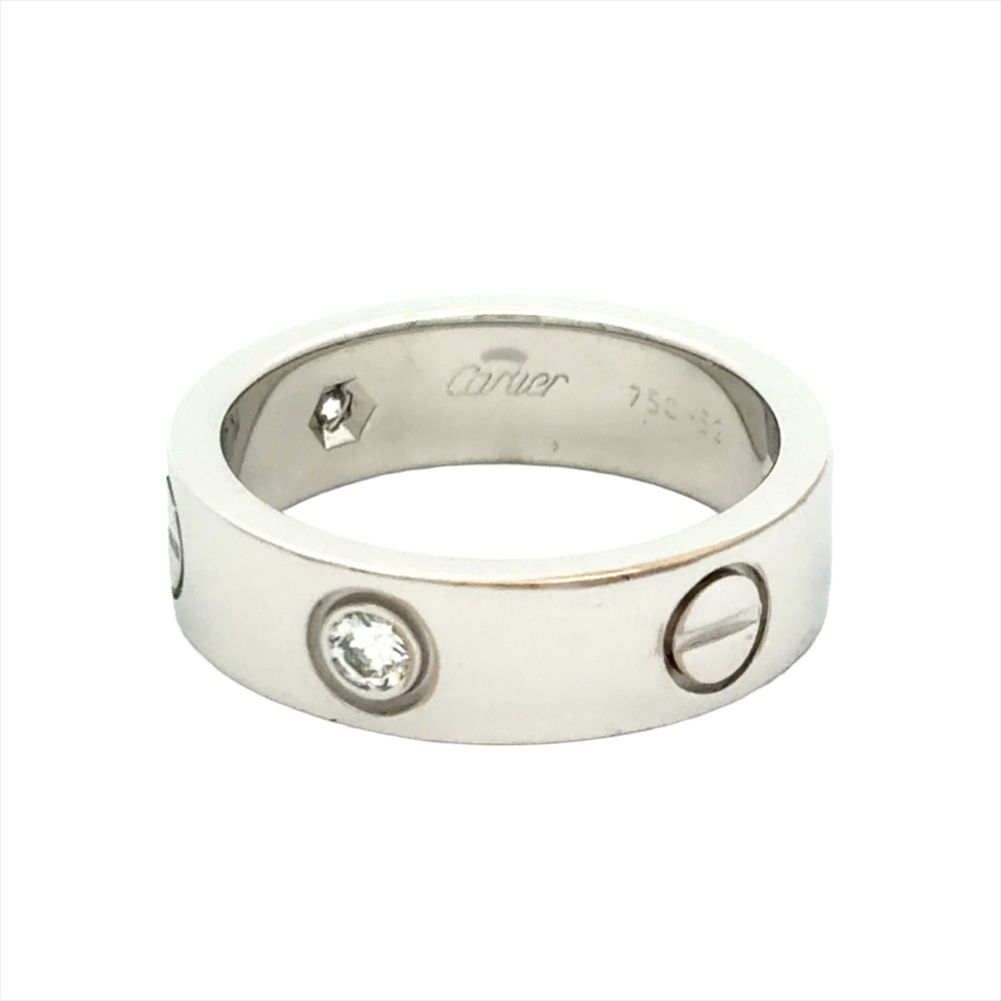 Cartier Love White Gold (18K) Band Ring (Pre-Owned)