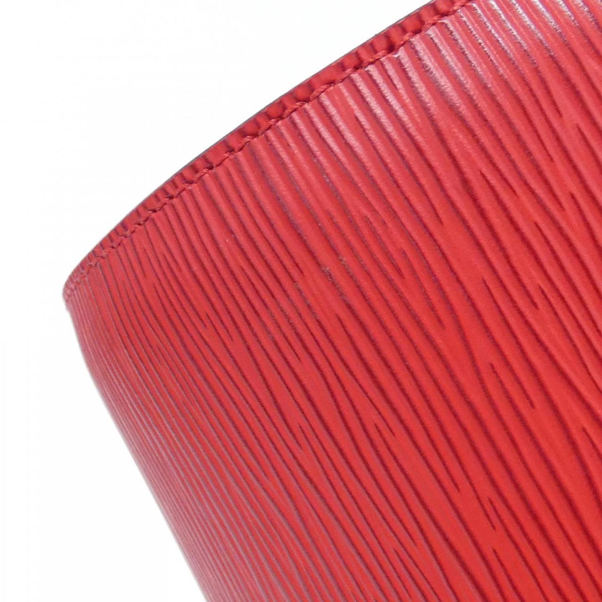 Louis Vuitton Red Color Leather Handbag Pouch (Pre-Owned)