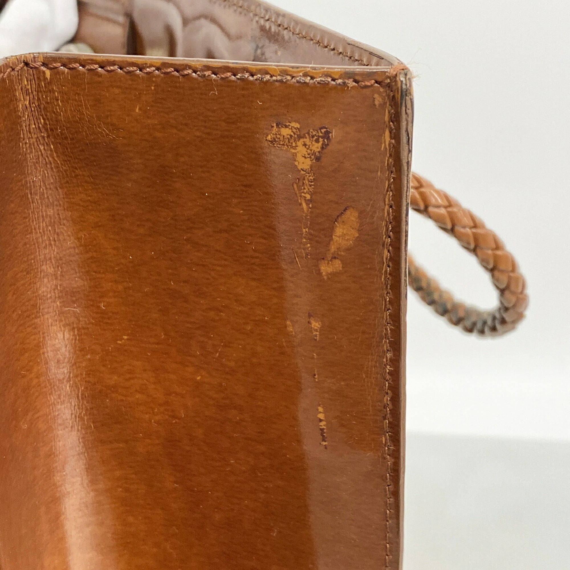 Cartier Brown Leather Tote Bag (Pre-Owned)