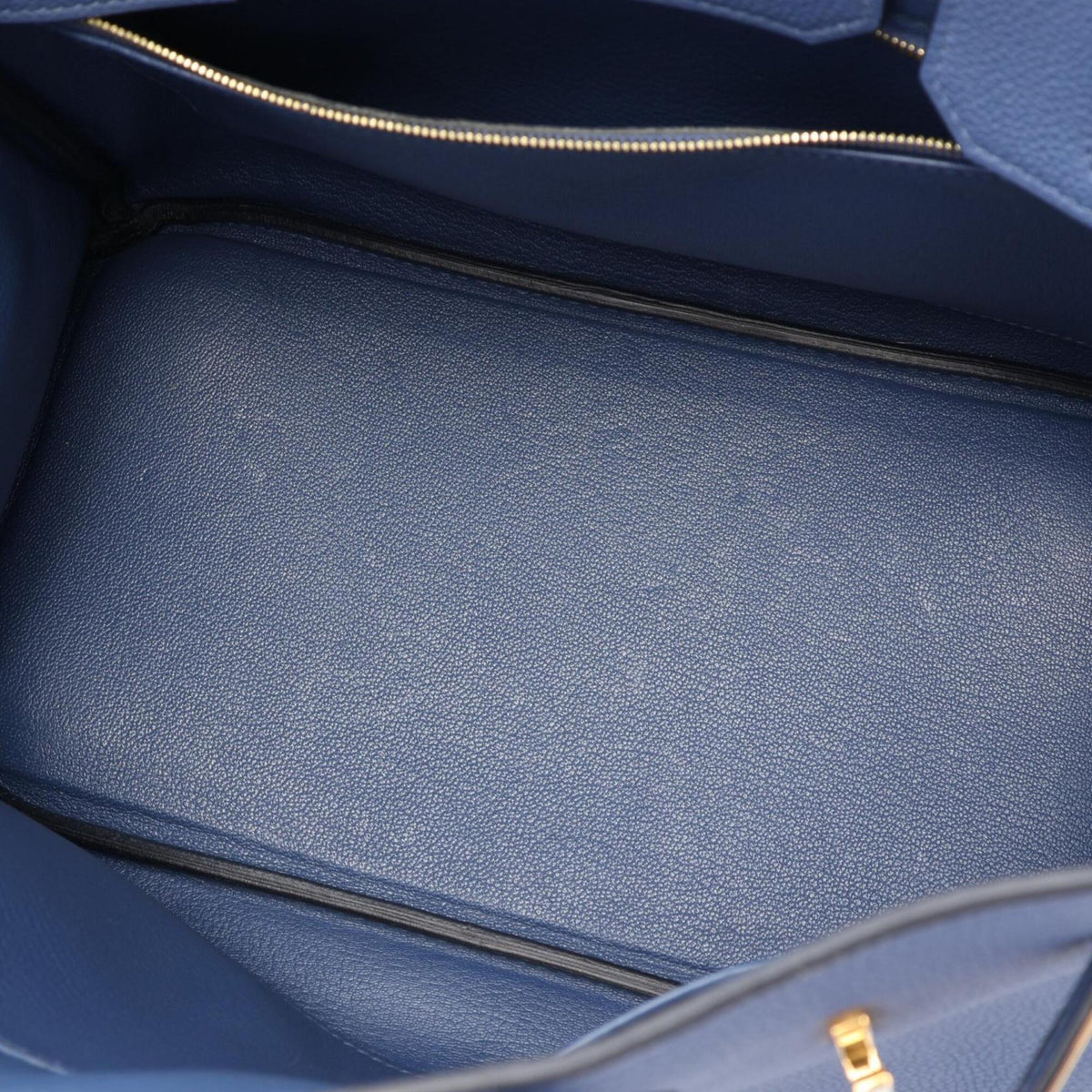 Hermes Blue Togo Leather Handbag (Pre-Owned)