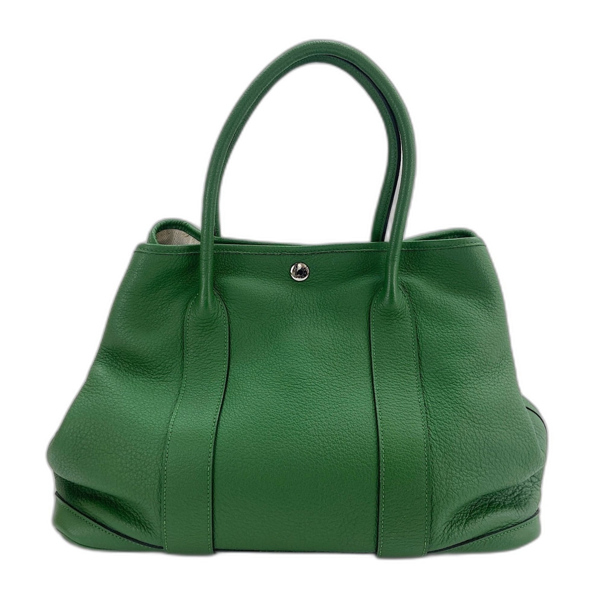 Hermes Garden Green Handbag (Pre-Owned)