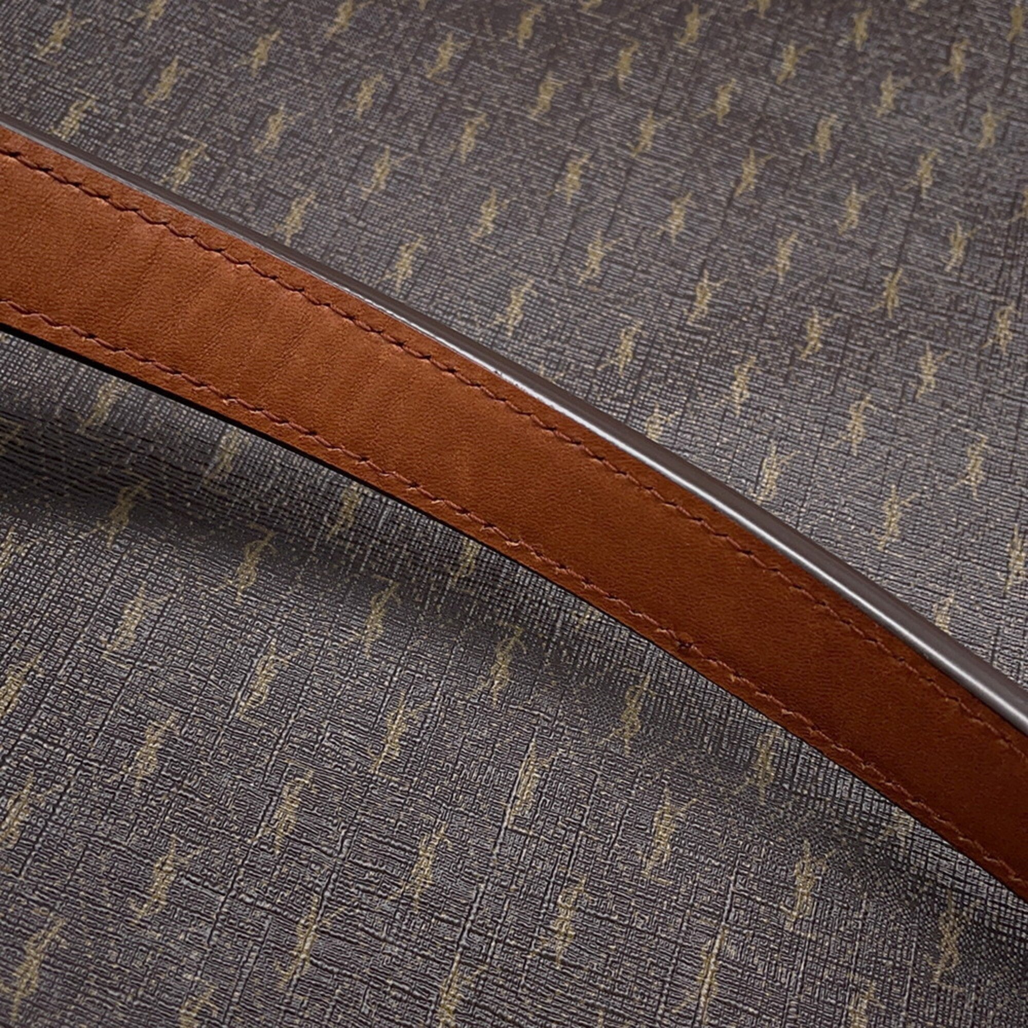 Yves Saint Laurent Brown Leather Handbag Shoulder Bag (Pre-Owned)