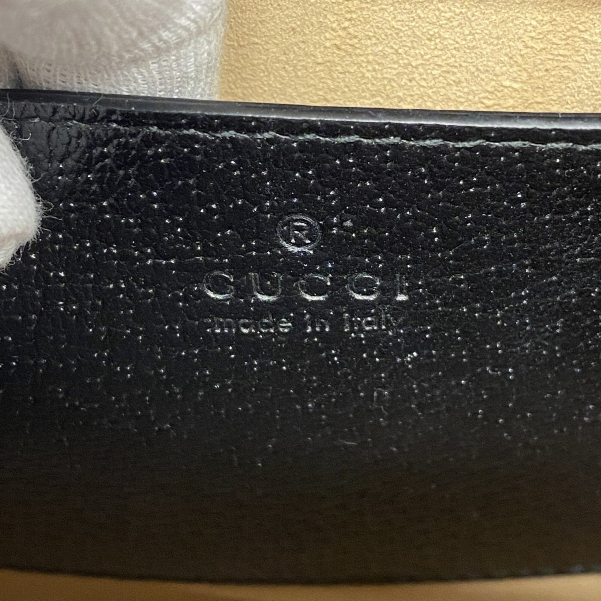 Gucci Black Leather Handbag (Pre-Owned)