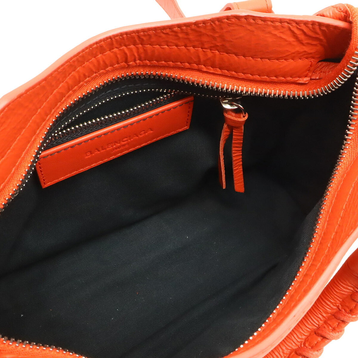 Balenciaga Red Color Leather Handbag Shoulder Bag (Pre-Owned)