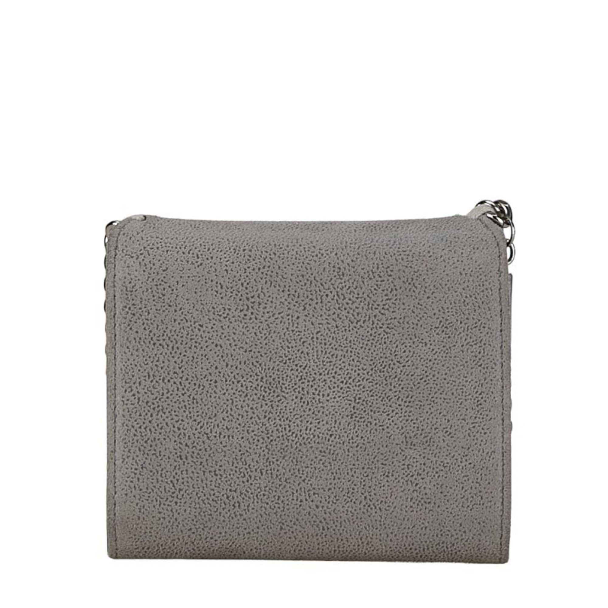 Stella Mccartney Gray Polyester Wallet (Bi-Fold) (Pre-Owned)