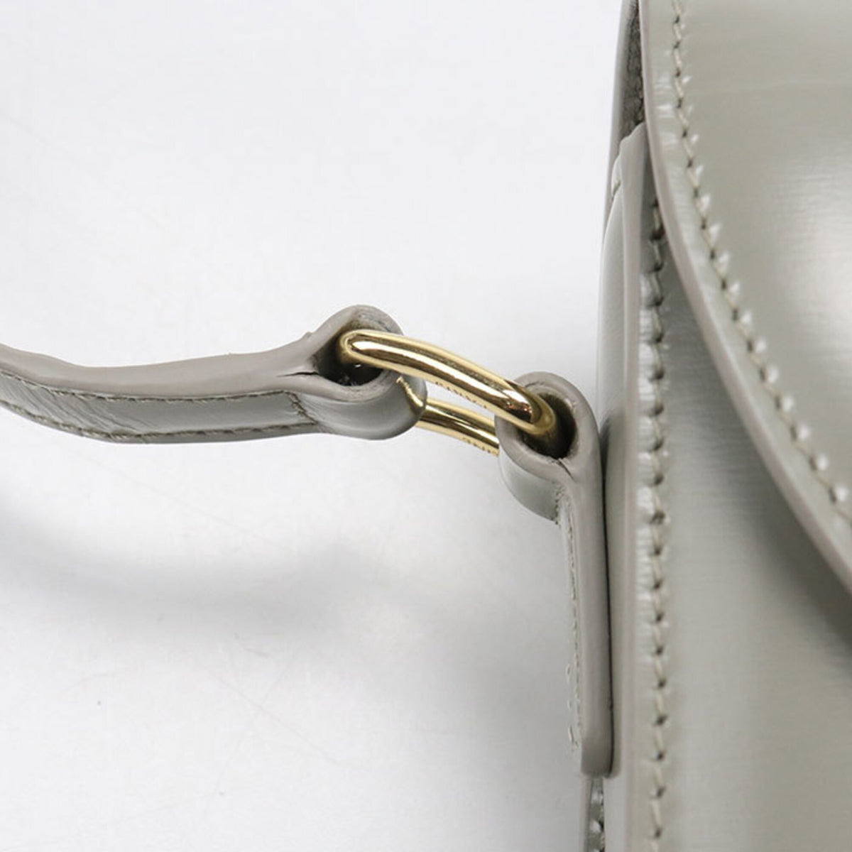 Celine Gray Leather Shoulder Bag (Pre-Owned)
