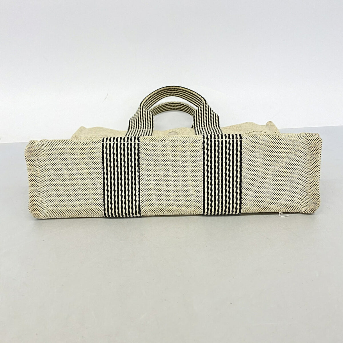 Hermes Black Toile H Tote Bag (Pre-Owned)