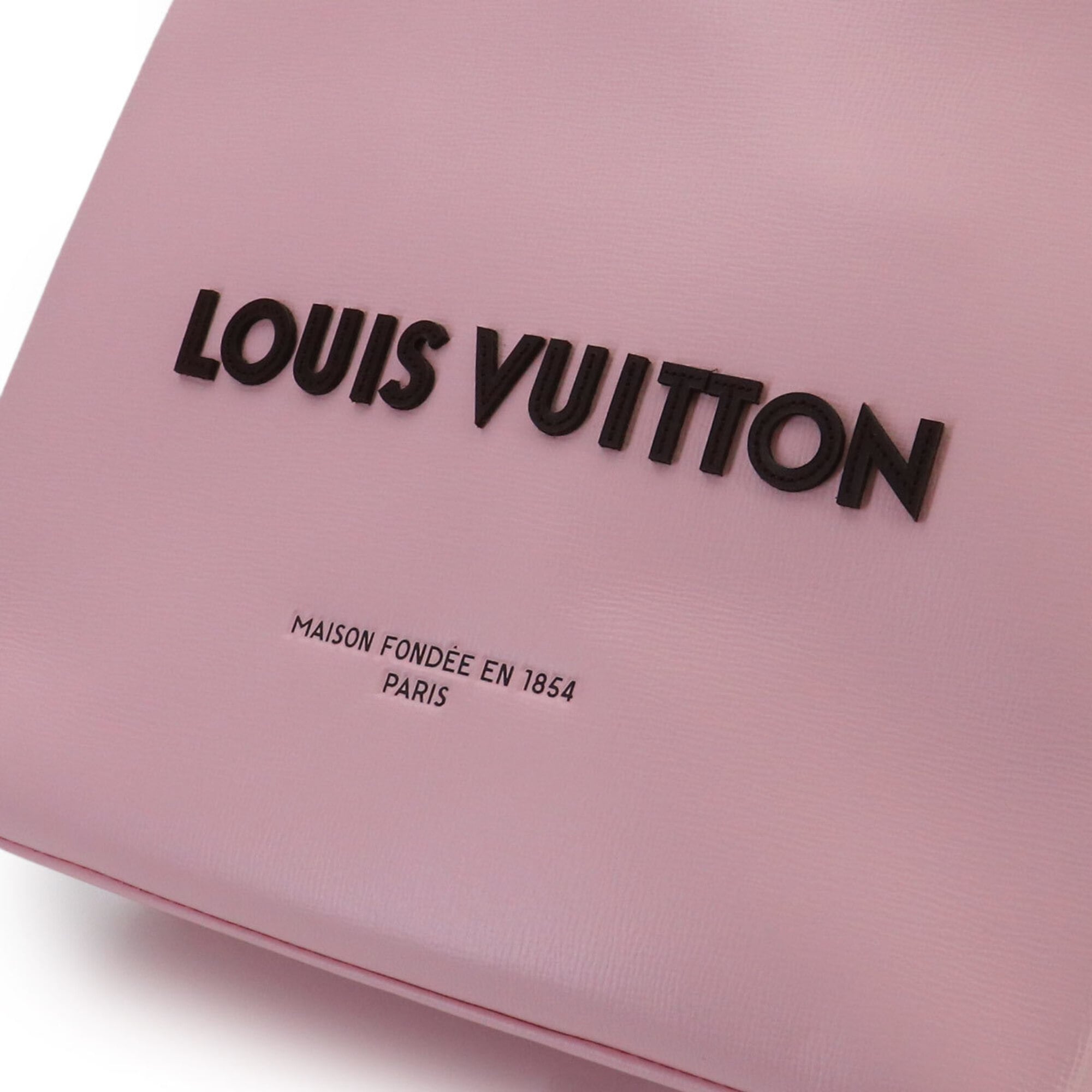 Louis Vuitton Pink Leather Handbag Tote Bag (Pre-Owned)