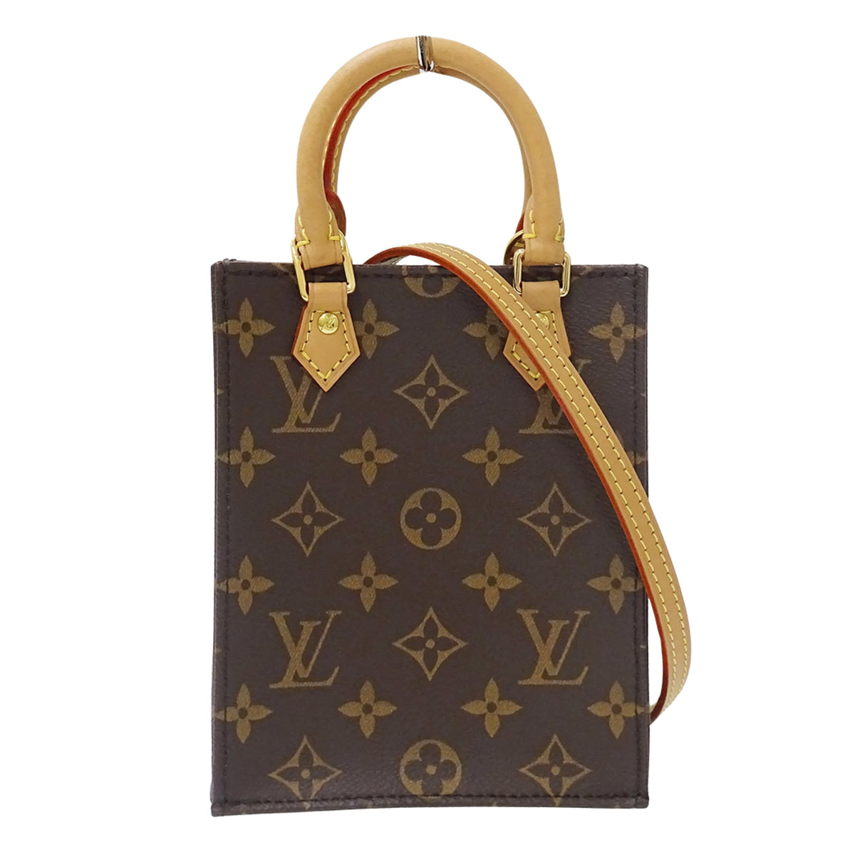 Louis Vuitton Brown Monogram Handbag Shoulder Bag (Pre-Owned)