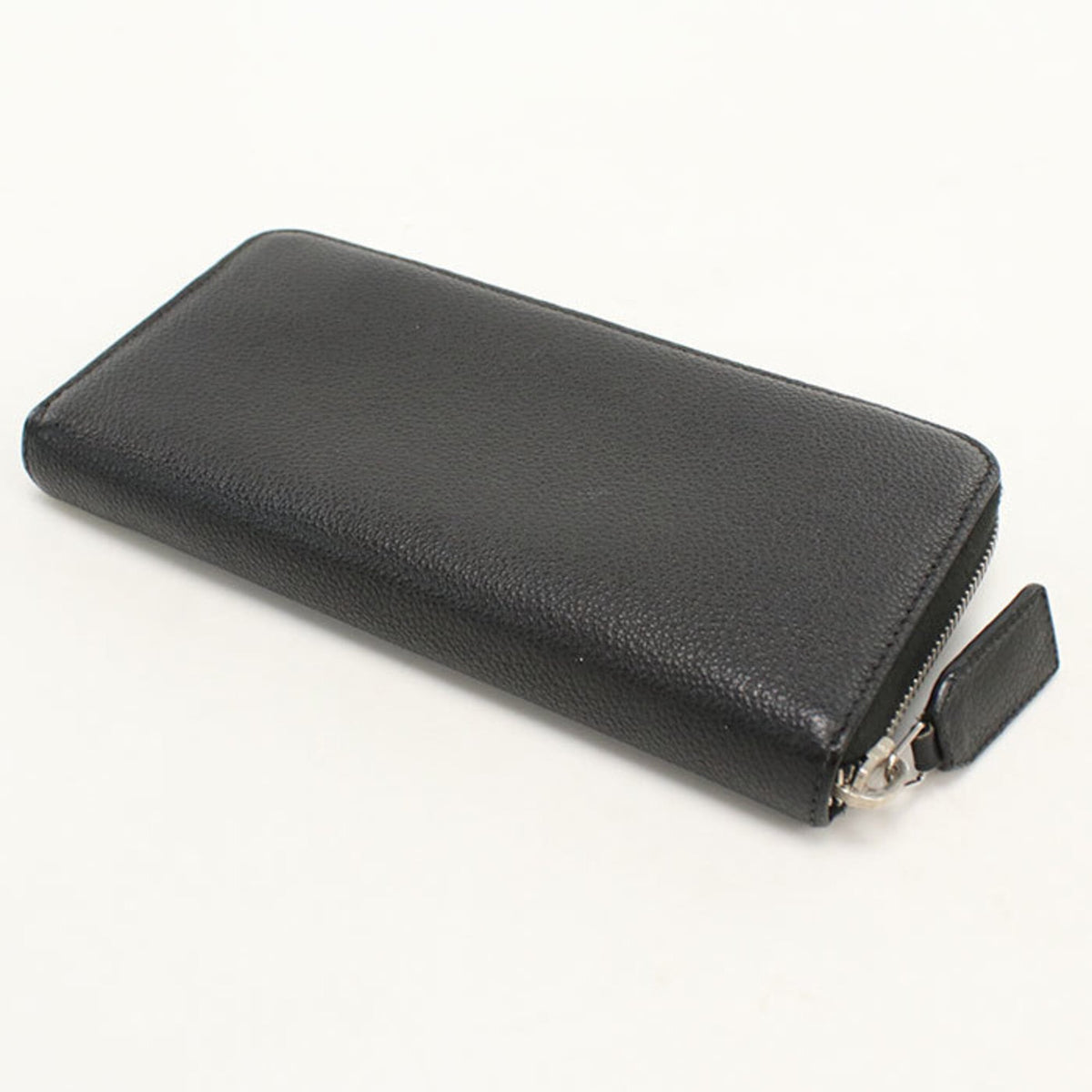 Saint Laurent Black Leather Long Wallet (Bi-Fold) (Pre-Owned)