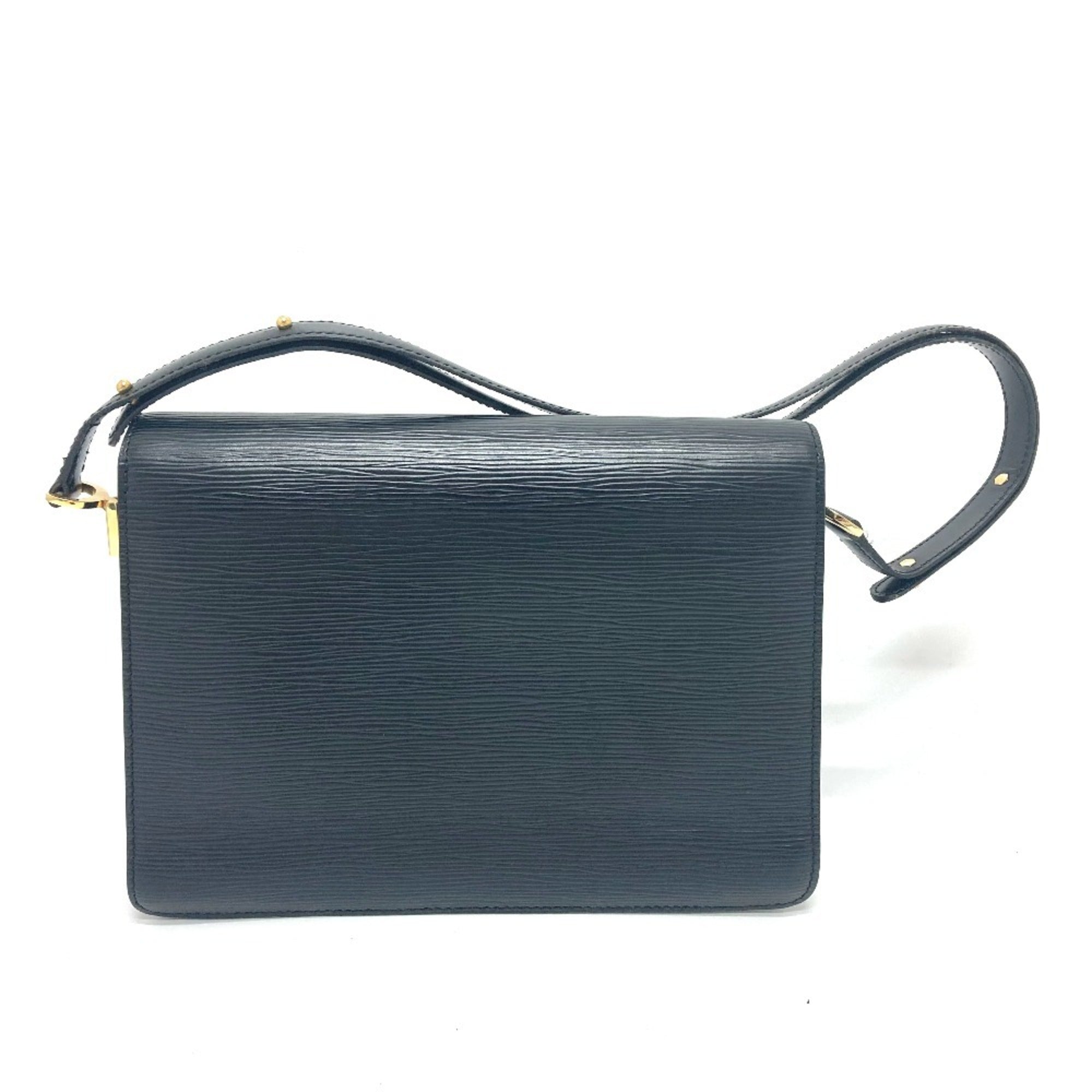 Louis Vuitton Black Noir Epi Leather Handbag Shoulder Bag (Pre-Owned)