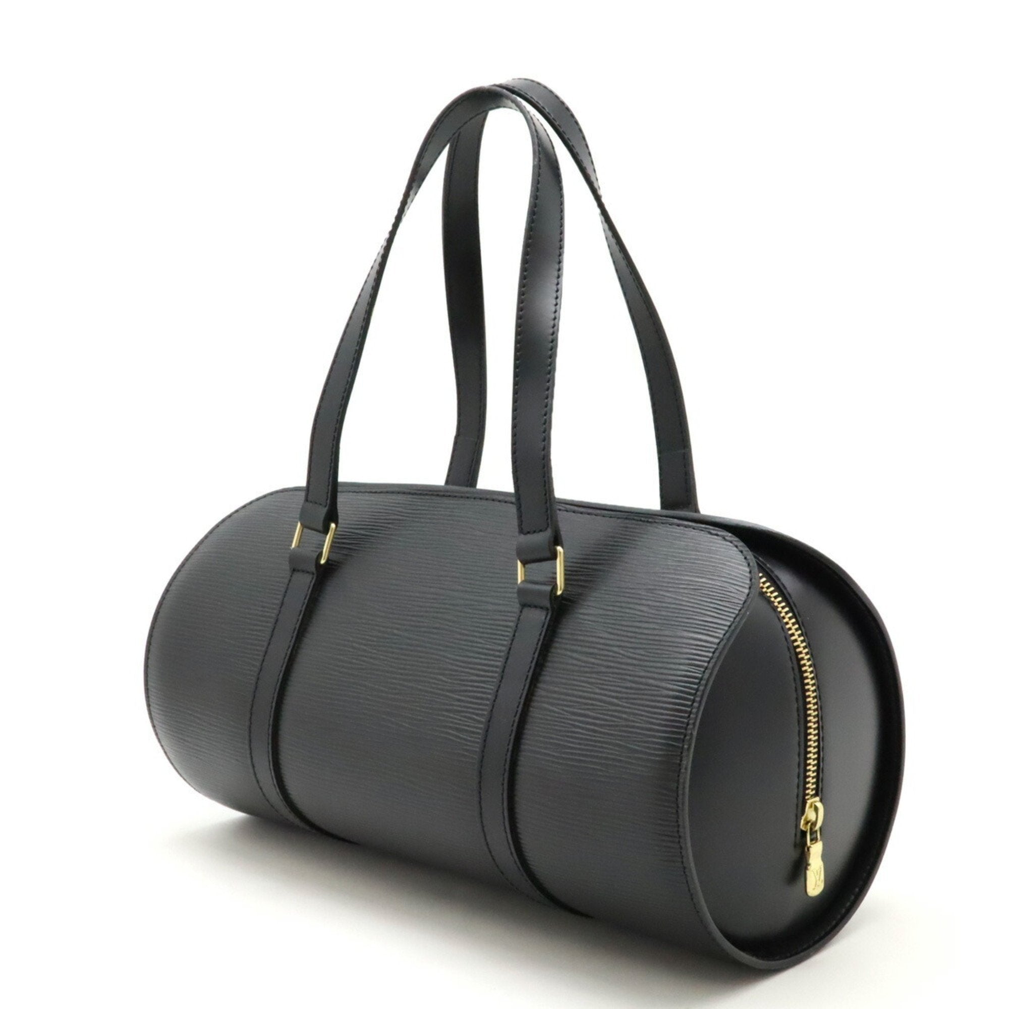 Louis Vuitton Black Noir Epi Leather Handbag Pouch Shoulder Bag (Pre-Owned)