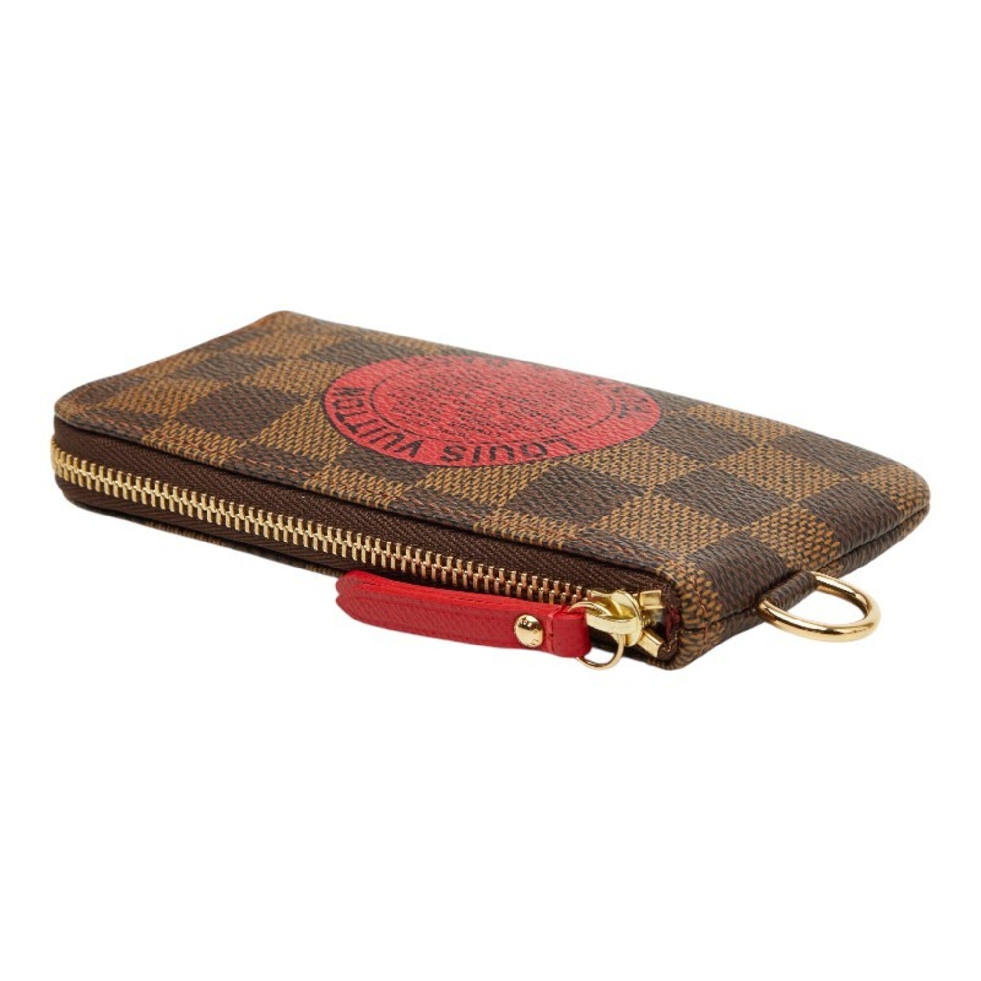 Louis Vuitton Brown Pvc Leather Coin Purse/Coin Case (Pre-Owned)